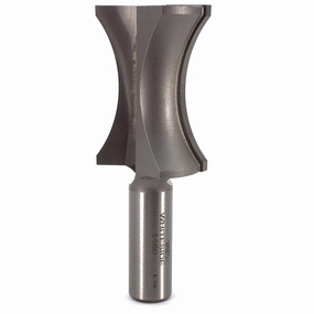 1480 Oval Edge (Half Bull Nose) Router Bit 1-1/2" A X 1/4" B X 1-3/4" CL 1-1/4" D