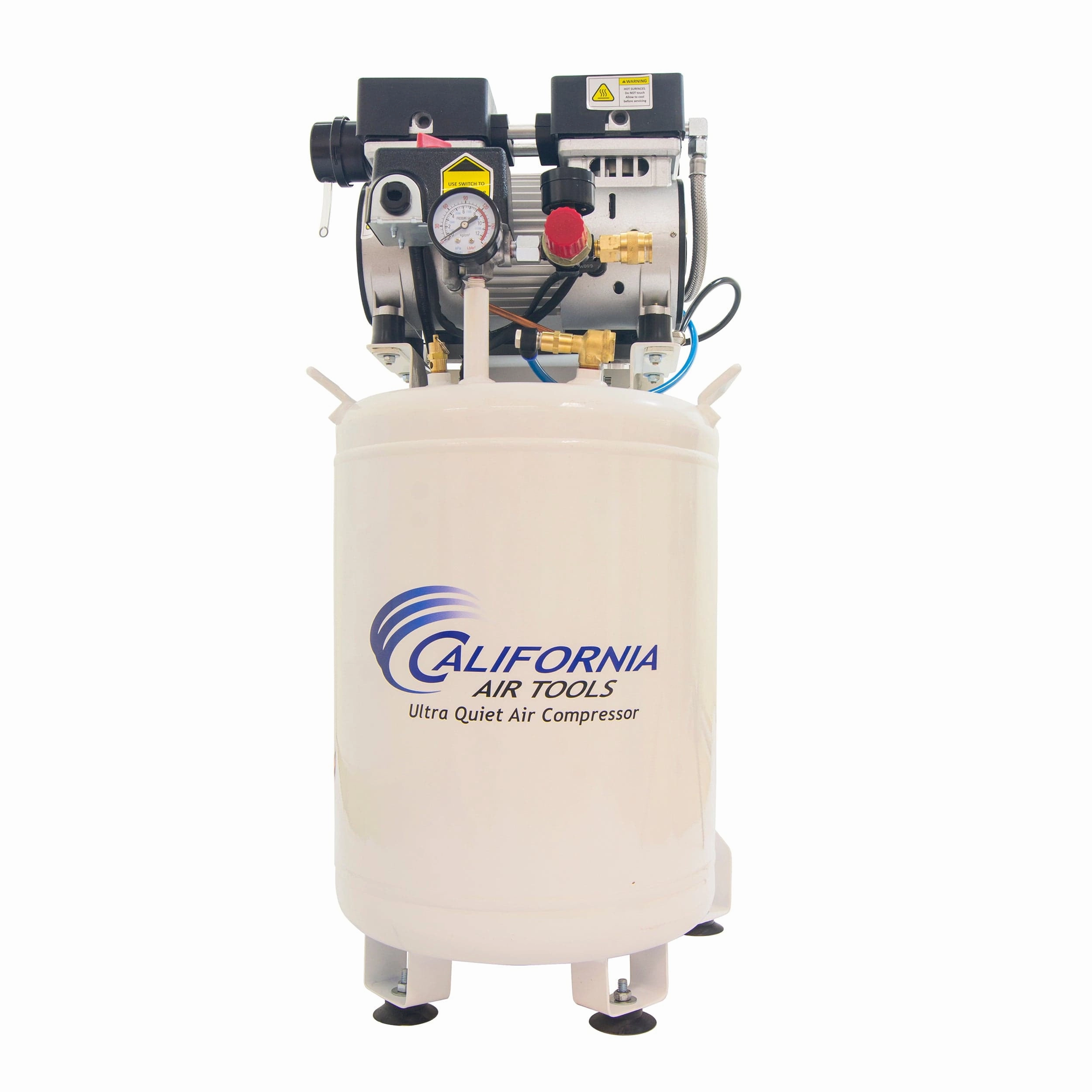 1HP 10 Gallon Oil-Free Steel Tank Air Compressor with Air Drying System and Aftercooler