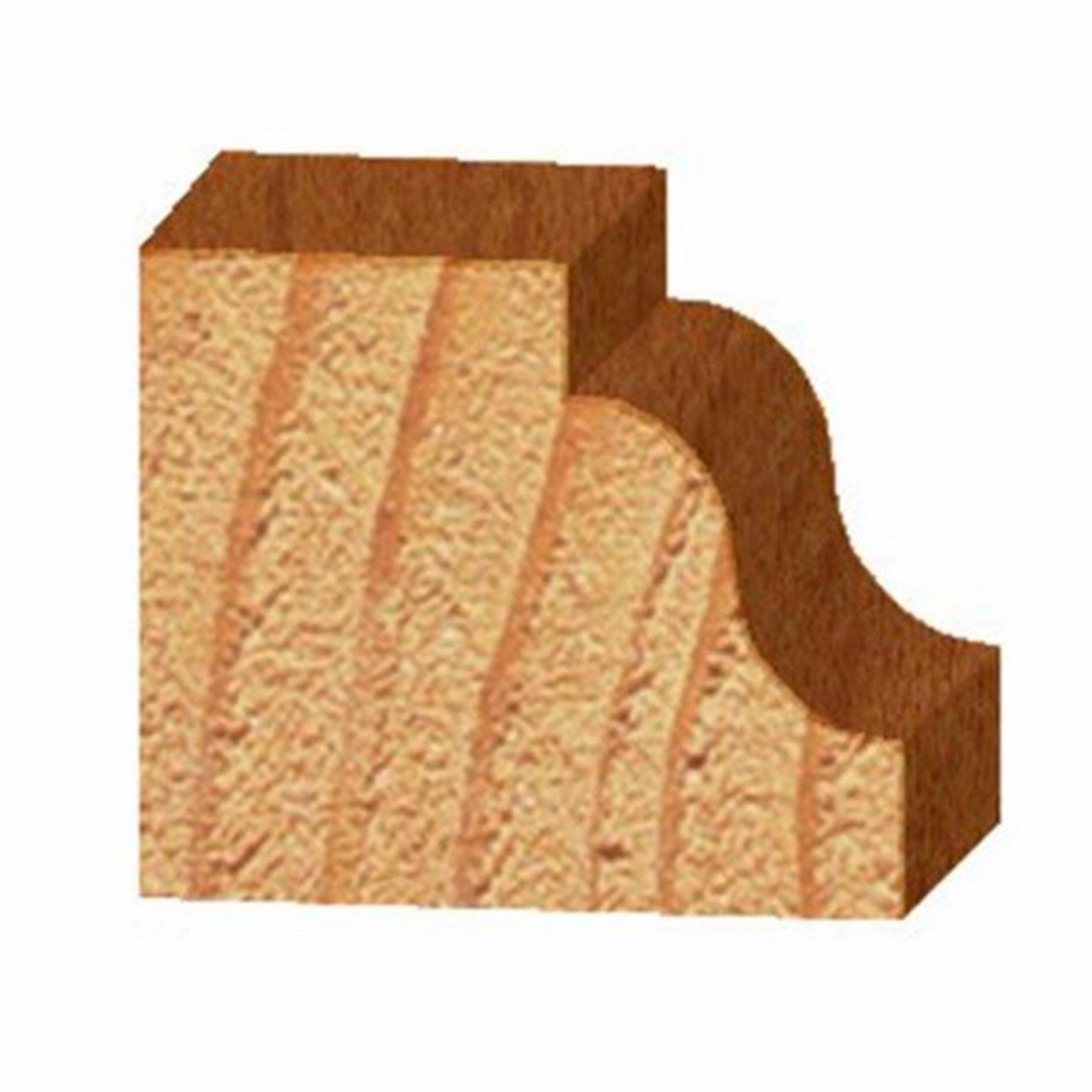 2201 Roman Ogee Router Bit 1/4" R X 1-1/2" D 11/16" CL 2-1/4" OL