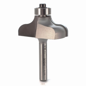 3224 Ogee Router Bit 1/4" SH 1/4" R 1-1/2" D X 5/8" CL X 2-1/8" OL