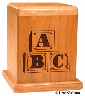 ABC Blocks Infant Memorial Urn
