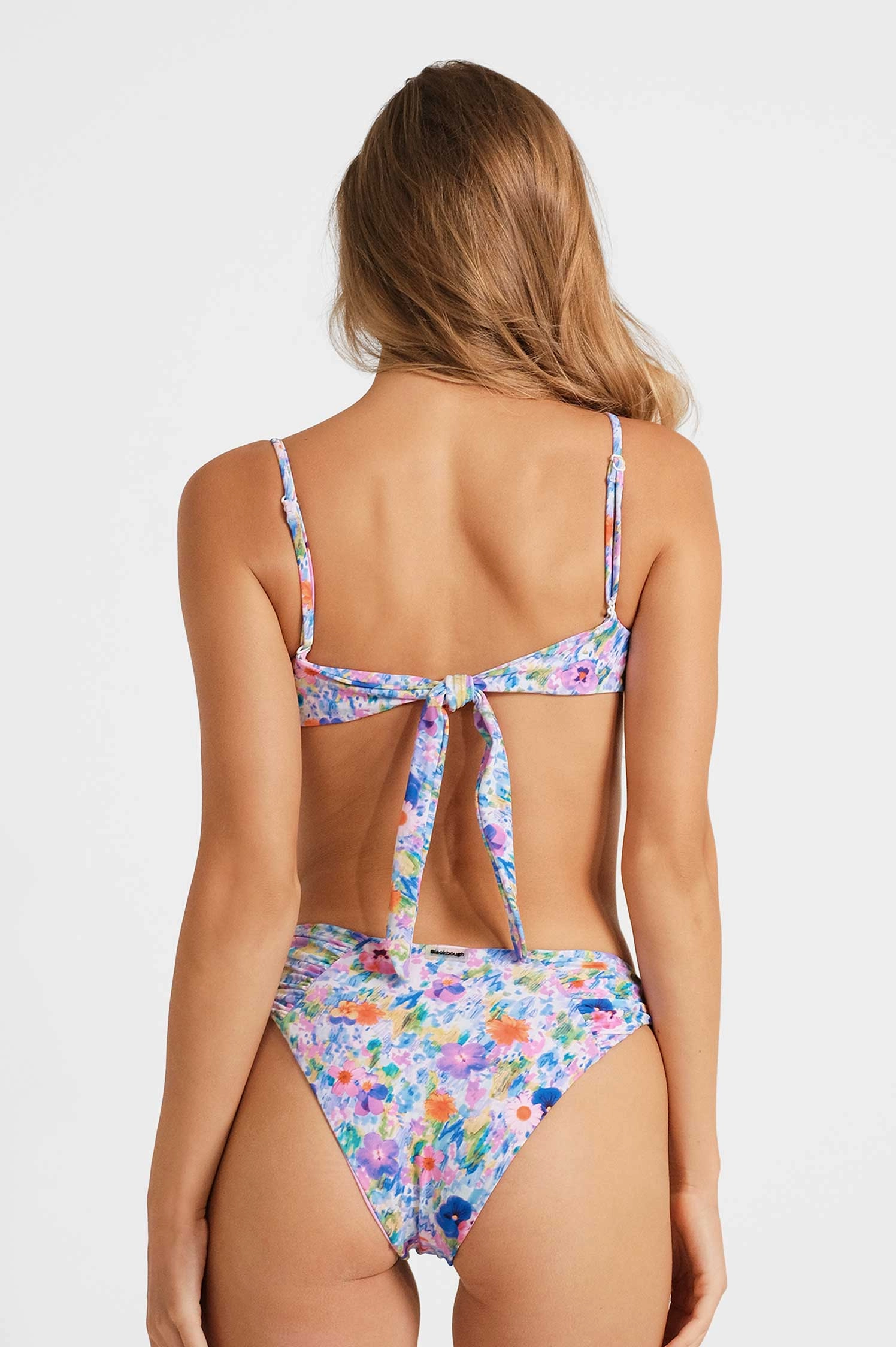 Audrey Ruched Medium Bottoms / Wildflowers FINAL SALE