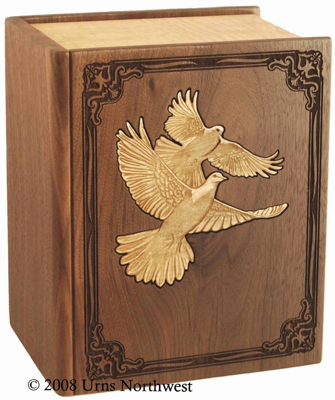 Bible Companion Cremation Urn with Celtic Cross Inlay