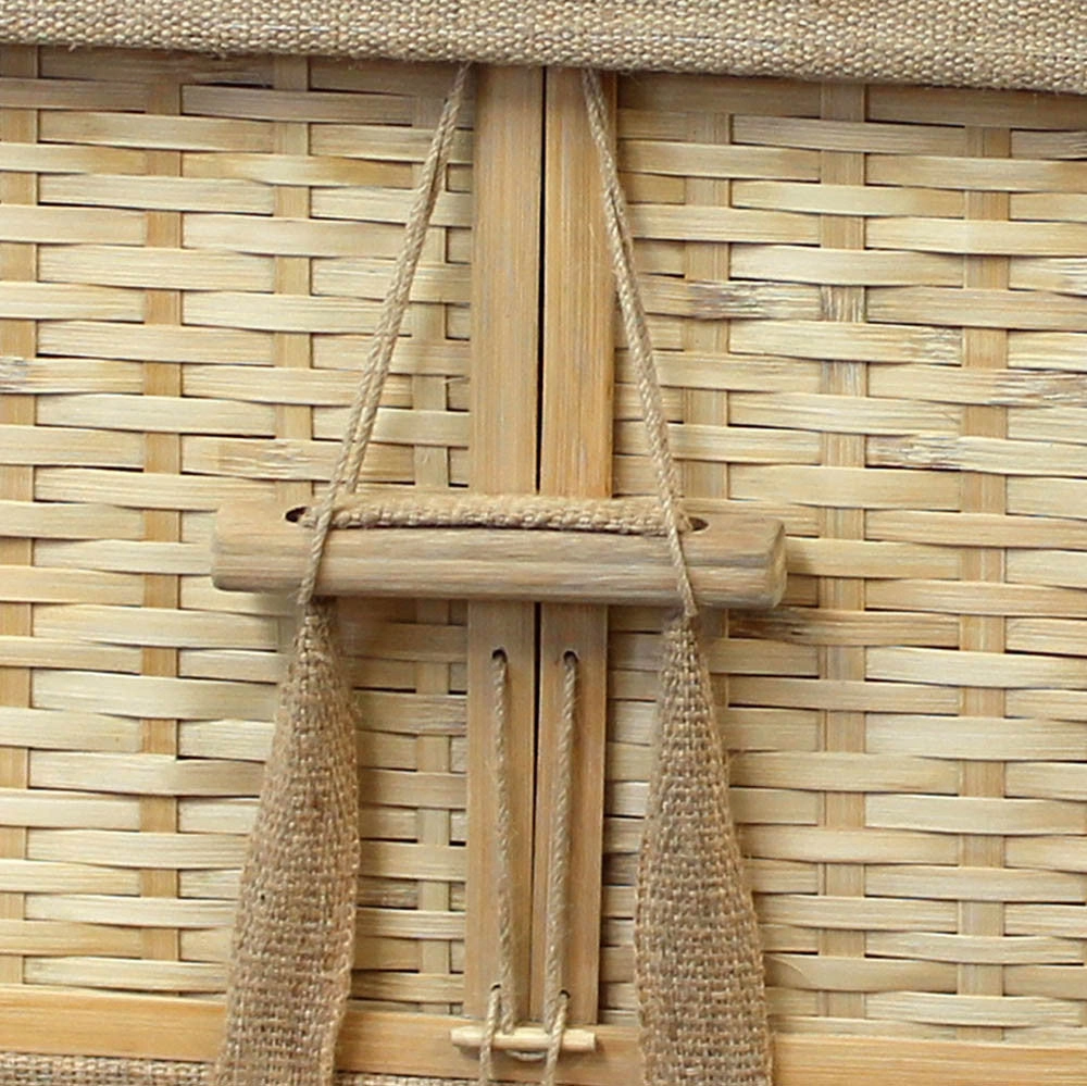Biodegradable 6-Point Coffin for Burial or Cremation in Bamboo - Eco-Friendly & Sustainable