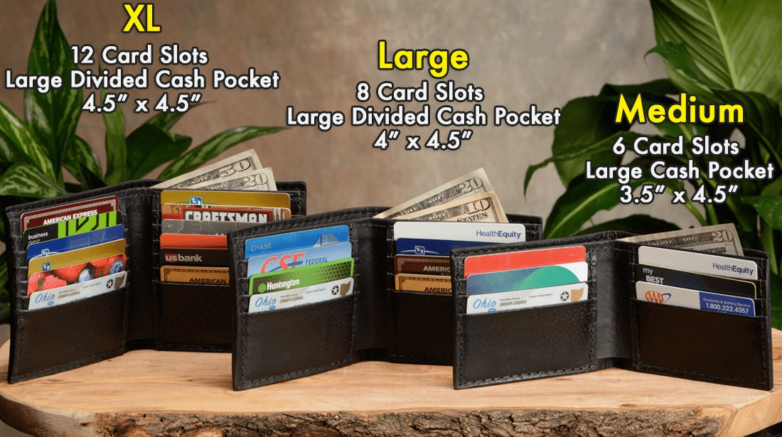 Black Stingray Bifold Wallet