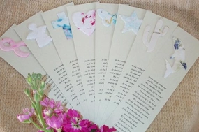 Blooming Remembrance Bookmarks Memorial Keepsakes - 100 Qty