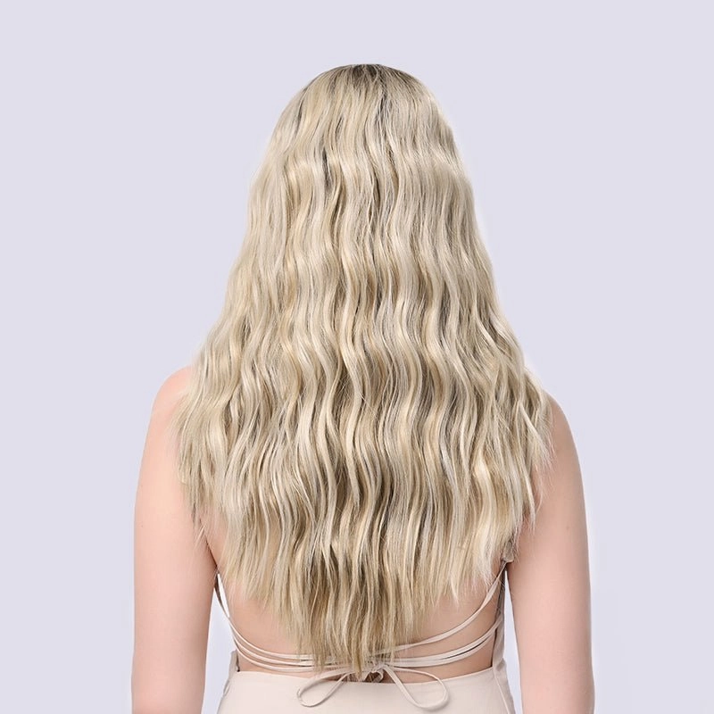 Brenda Collection-Daisy 26 inches Highlight ombre blonde body wave lace wigs