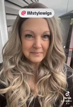 Brenda Collection-Shastina New big Lace Free parting ashy Blonde with Soft rooting 13*4