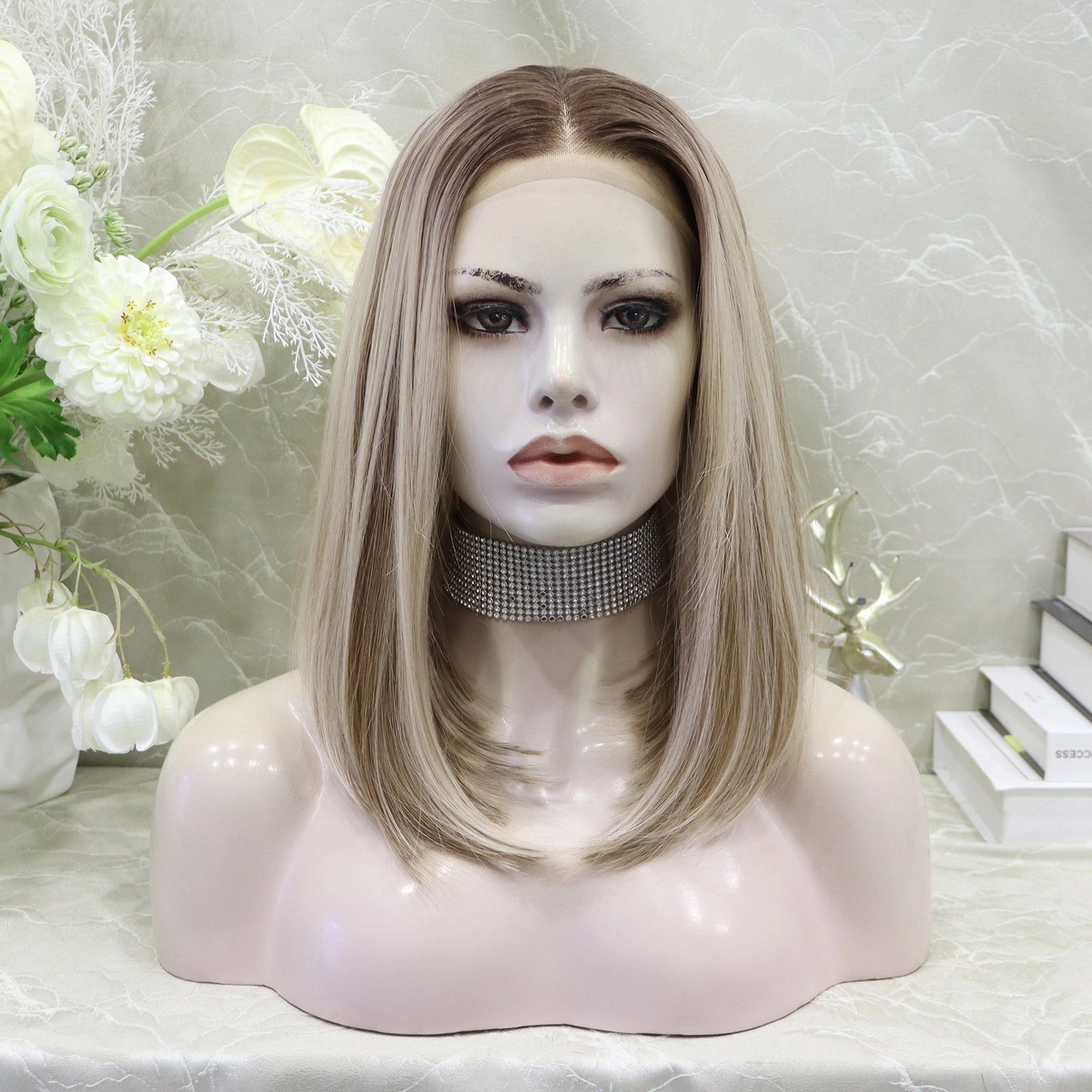 Brenda Collection-Sunny 13*4 Free parting lace front wigs shoulder length with A-line cutting
