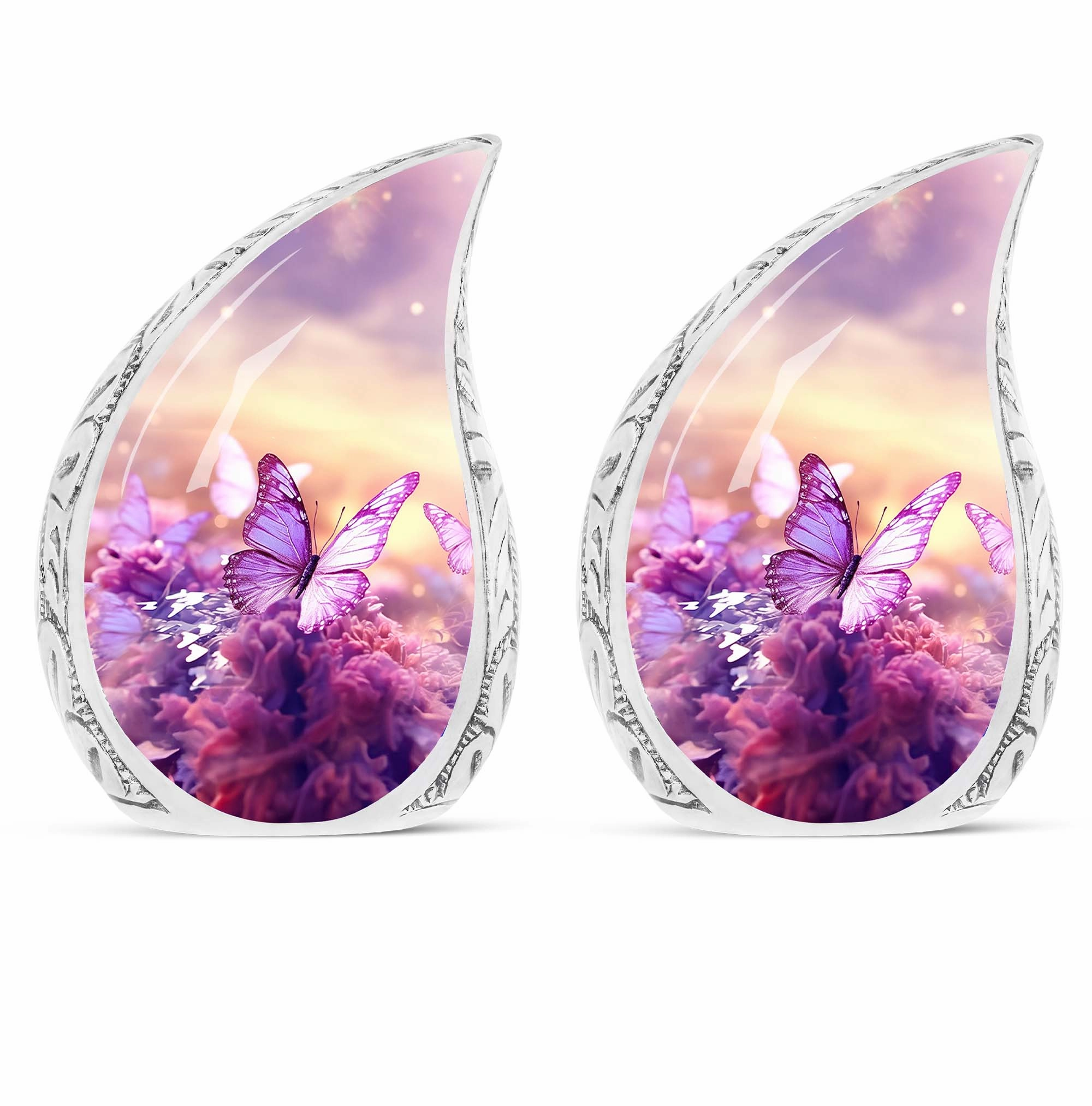Butterflies in Forest Memorial: Artful, Poignant Cremation Urn