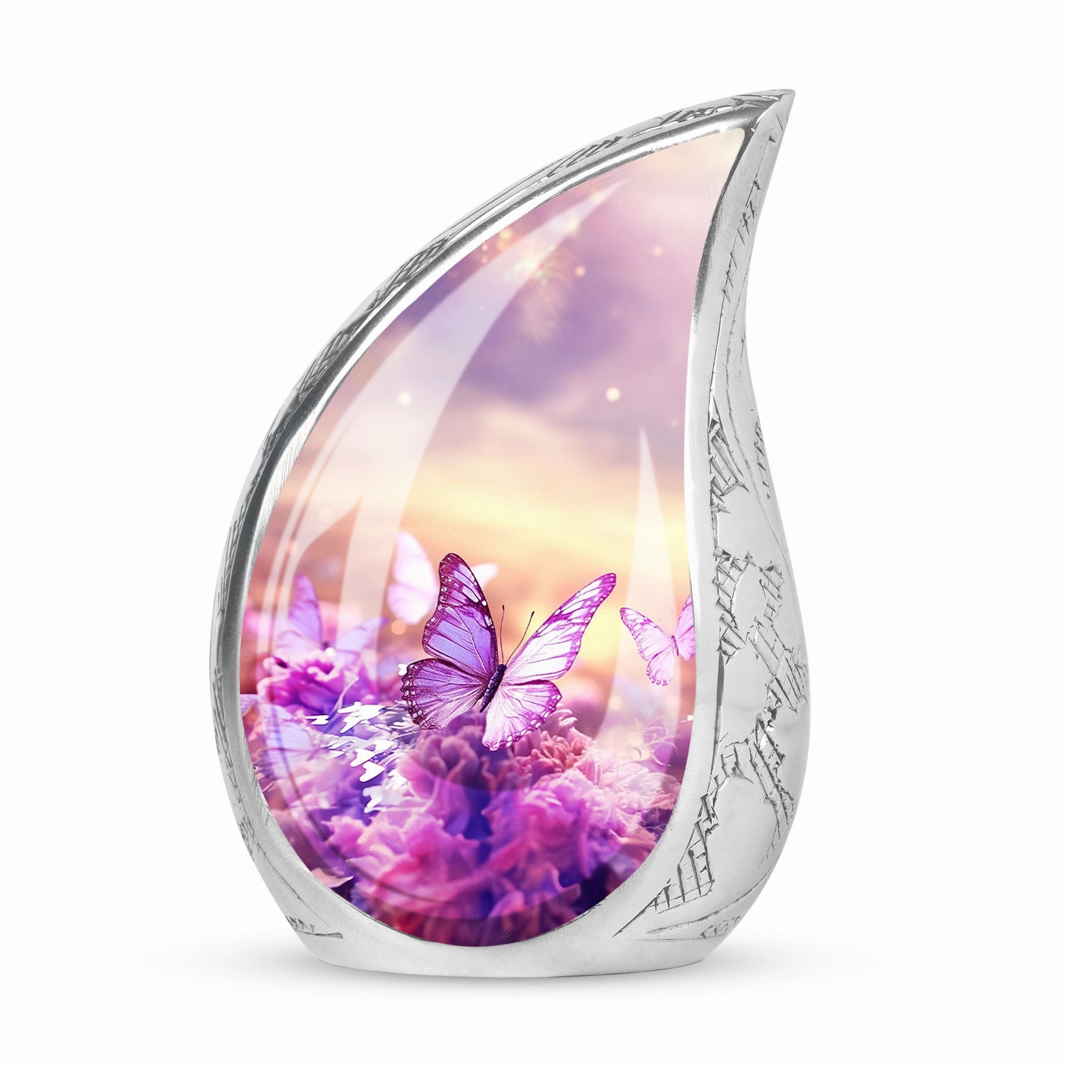 Butterflies in Forest Memorial: Artful, Poignant Cremation Urn