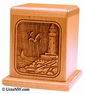 Cherry Keepsake Urn Lighthouse