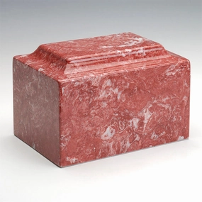Classic Cultured Marble Urn in Rose