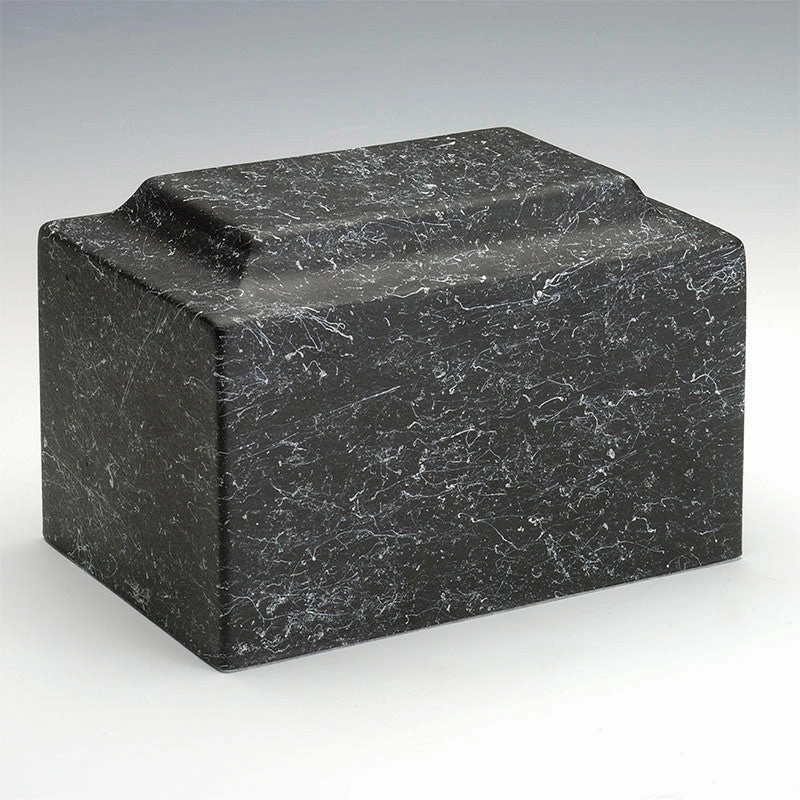 Classic Stone-Tone Cultured Marble Urn in Nocturne