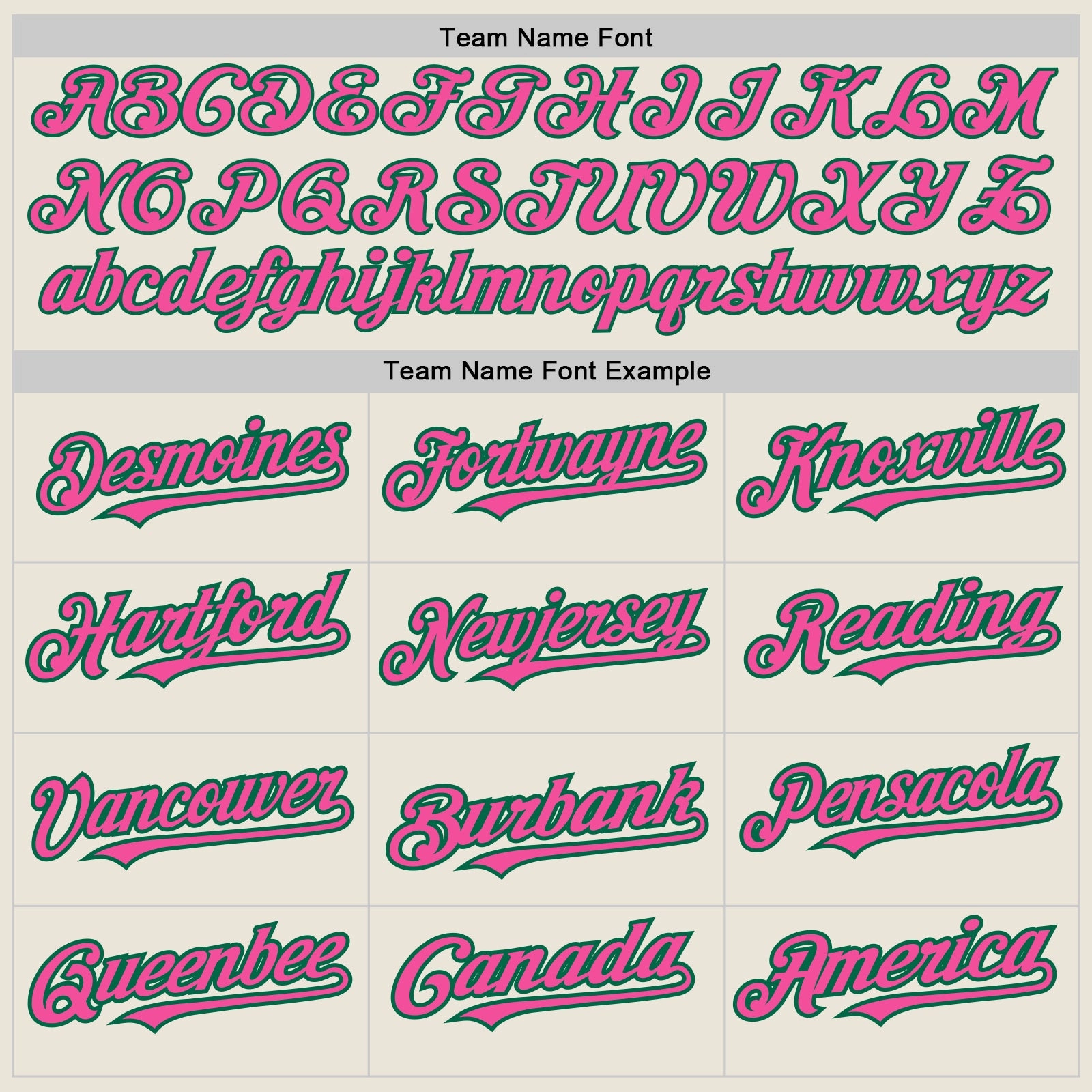 Custom Cream Pink-Kelly Green 3 Colors Arm Shapes Authentic Baseball Jersey