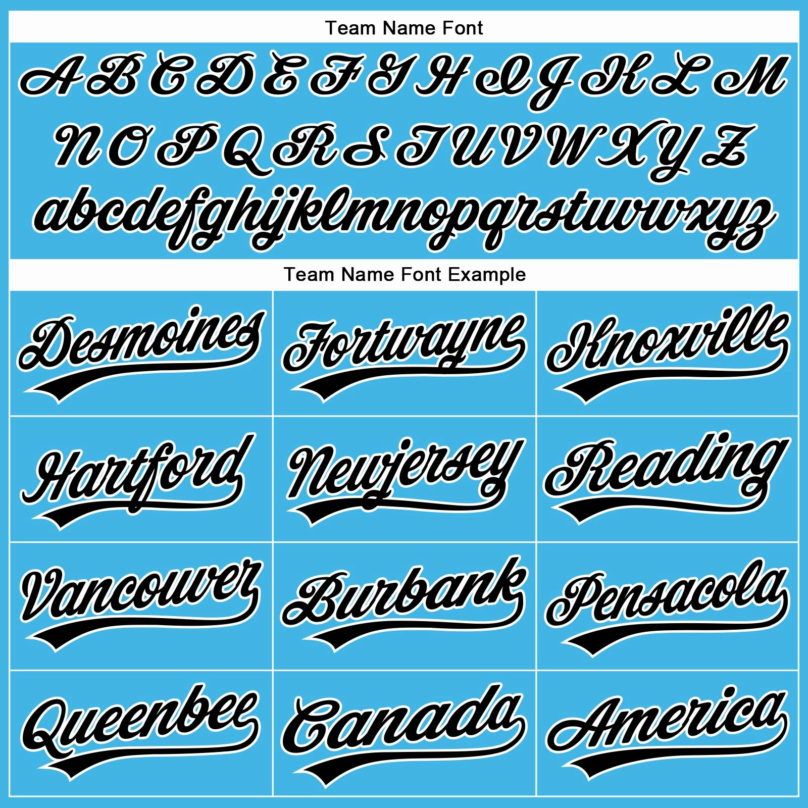 Custom Sky Blue Black-White Authentic Baseball Jersey
