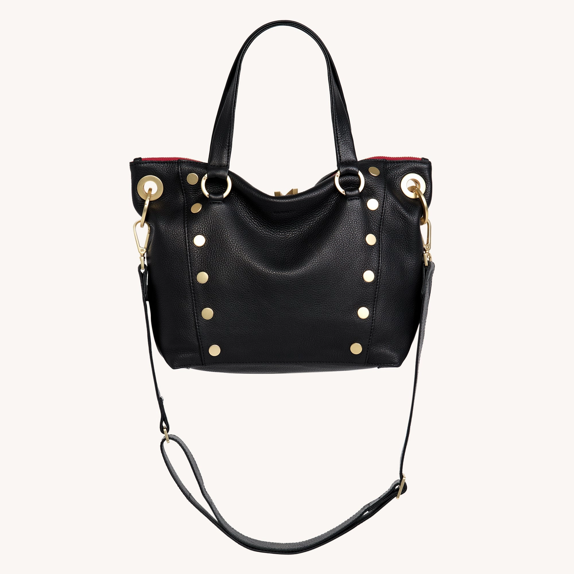 Daniel | Black/Brushed Gold Red Zip | Med
