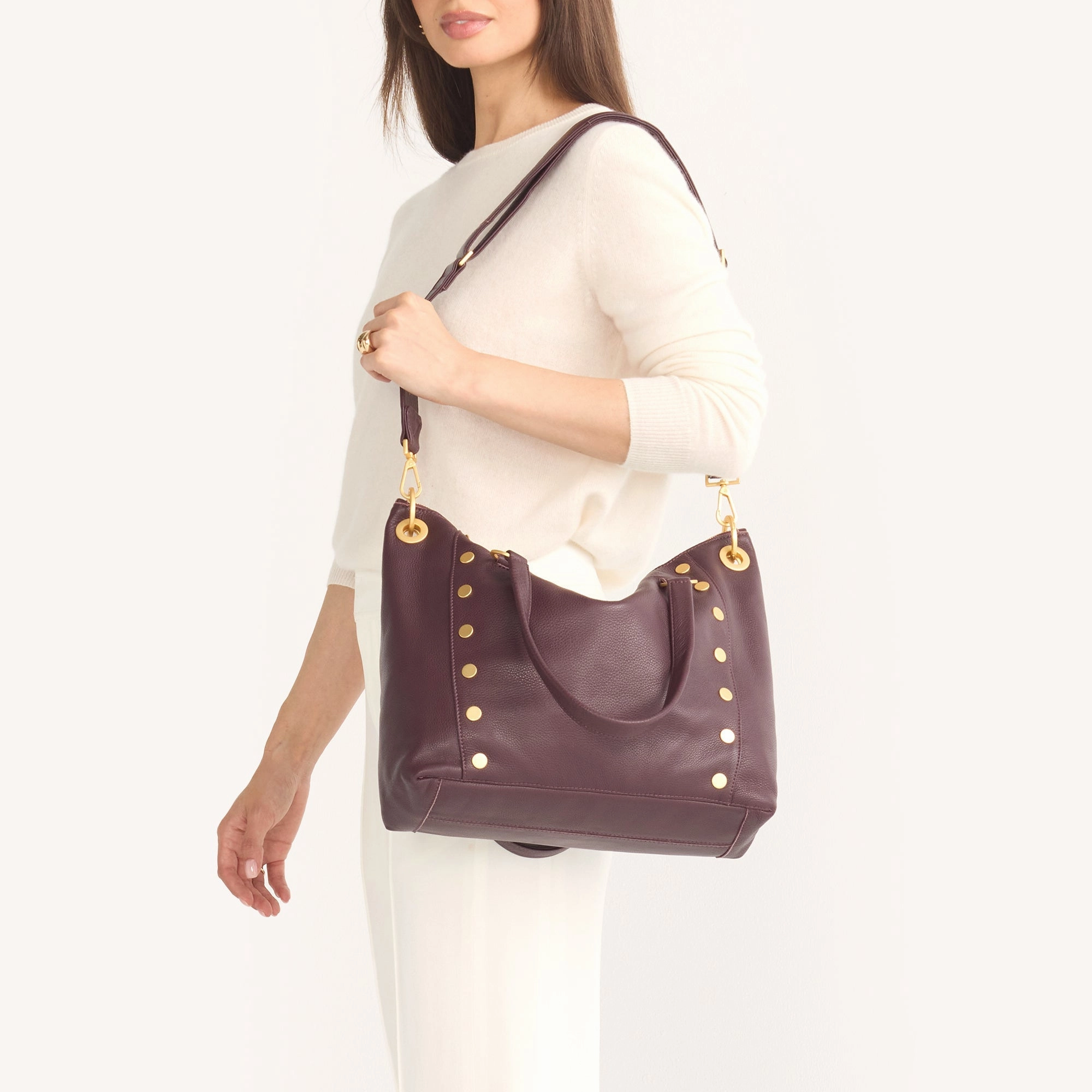 Daniel | Cabernet Pebble/Brushed Gold | Lrg