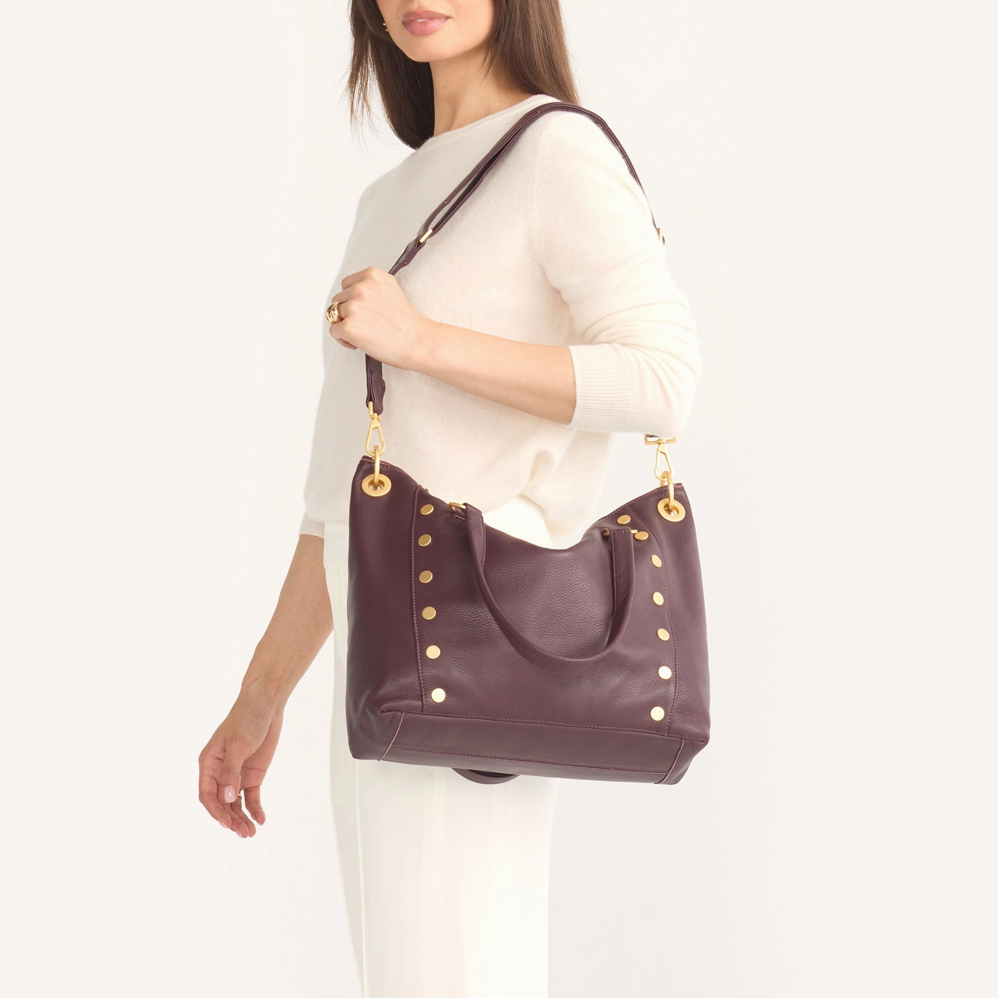 Daniel | Cabernet Pebble/Brushed Gold | Lrg