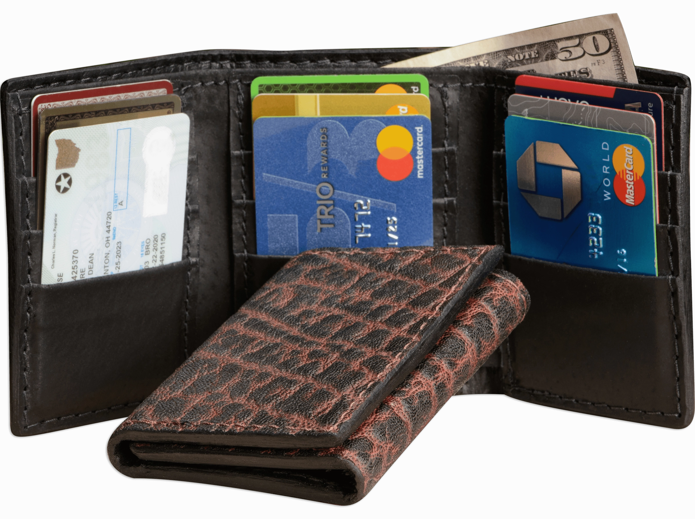 Dragon Fire Elephant Trifold Wallet