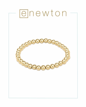 E Newton Classic Gold 5mm Bead Bracelet