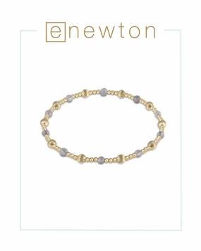 E Newton Dignity Sincerity Pattern 4mm Bead Bracelet - Labradorite