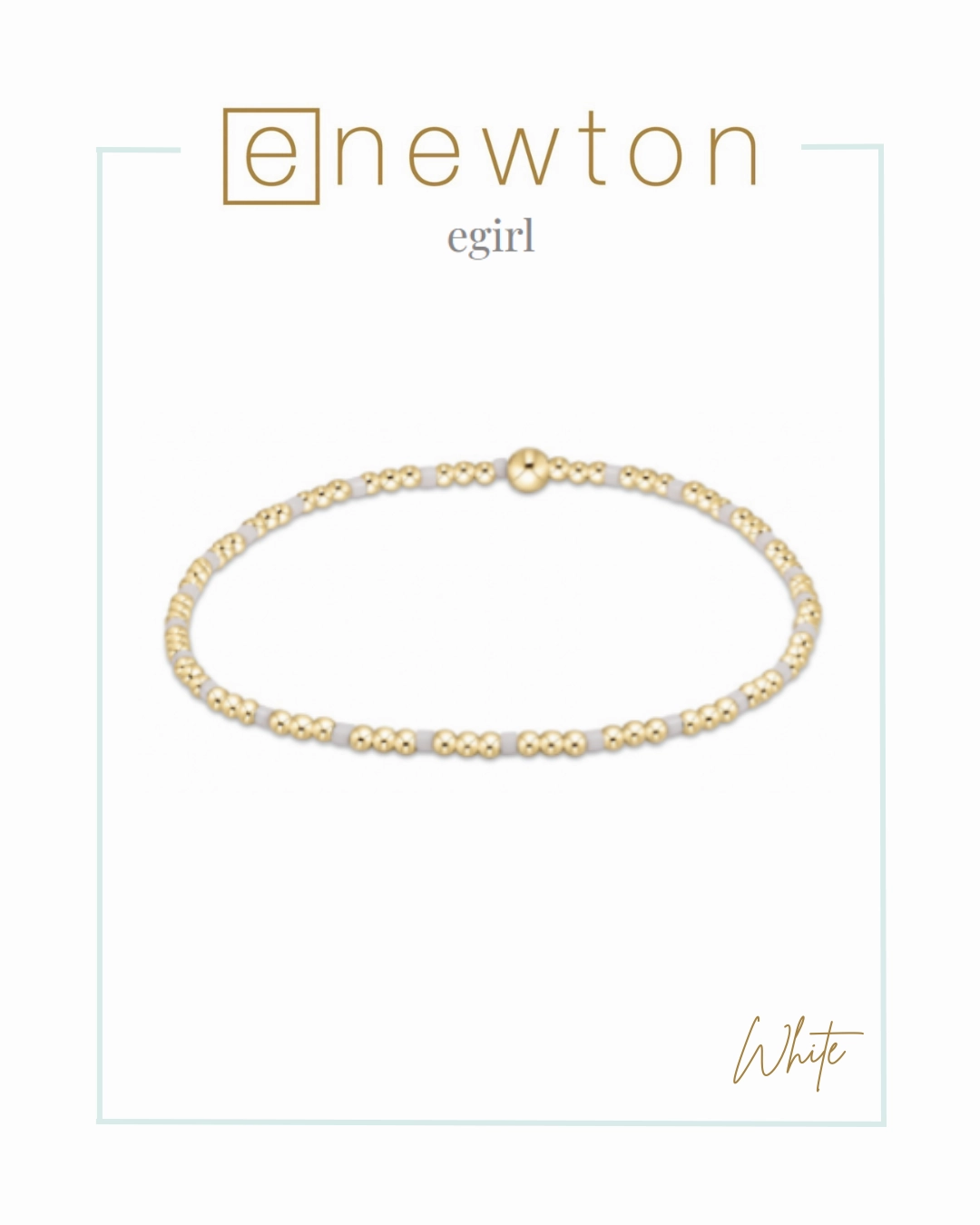 E Newton EGirl Hope Sincerity Pattern 2mm Bracelet