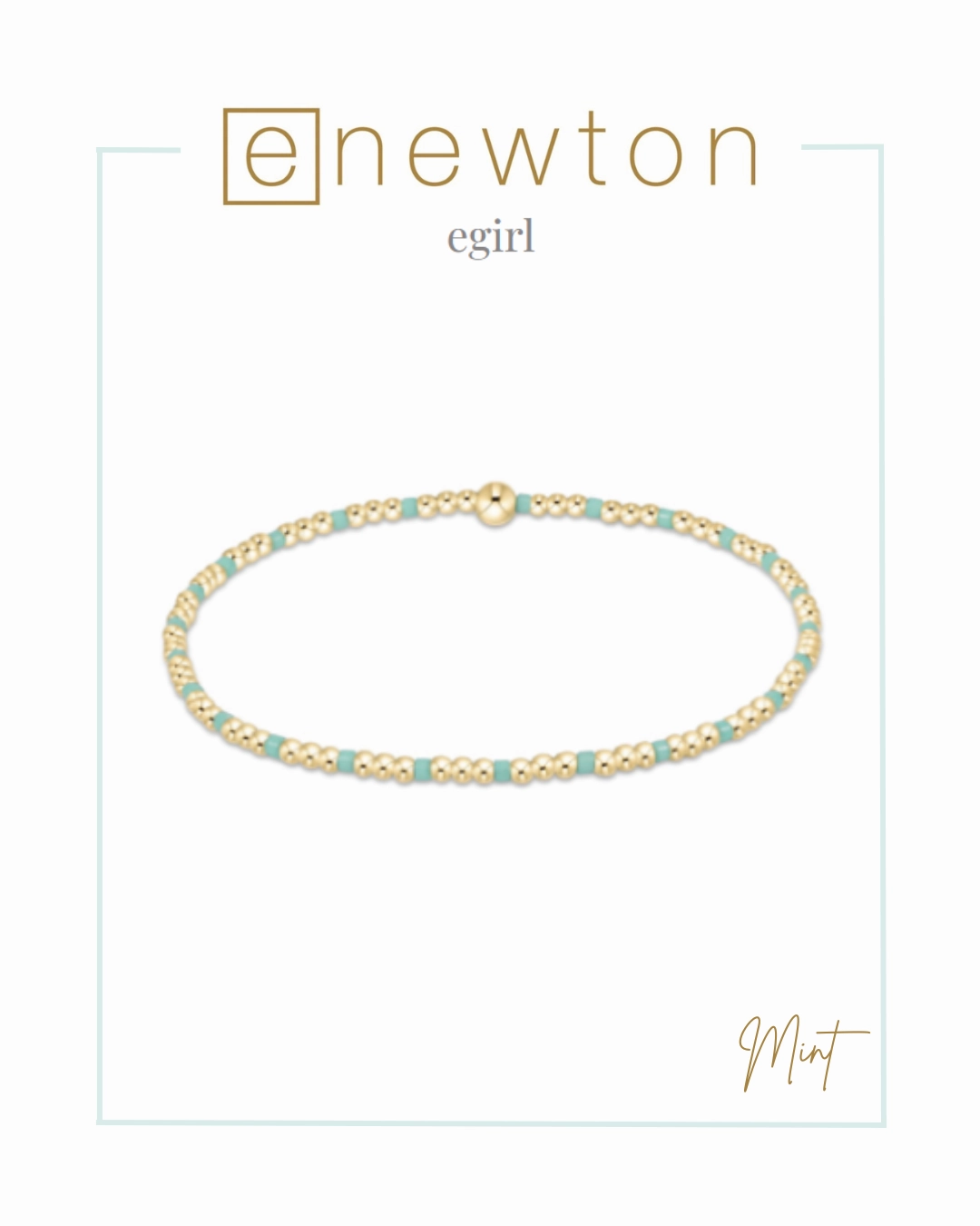 E Newton EGirl Hope Sincerity Pattern 2mm Bracelet