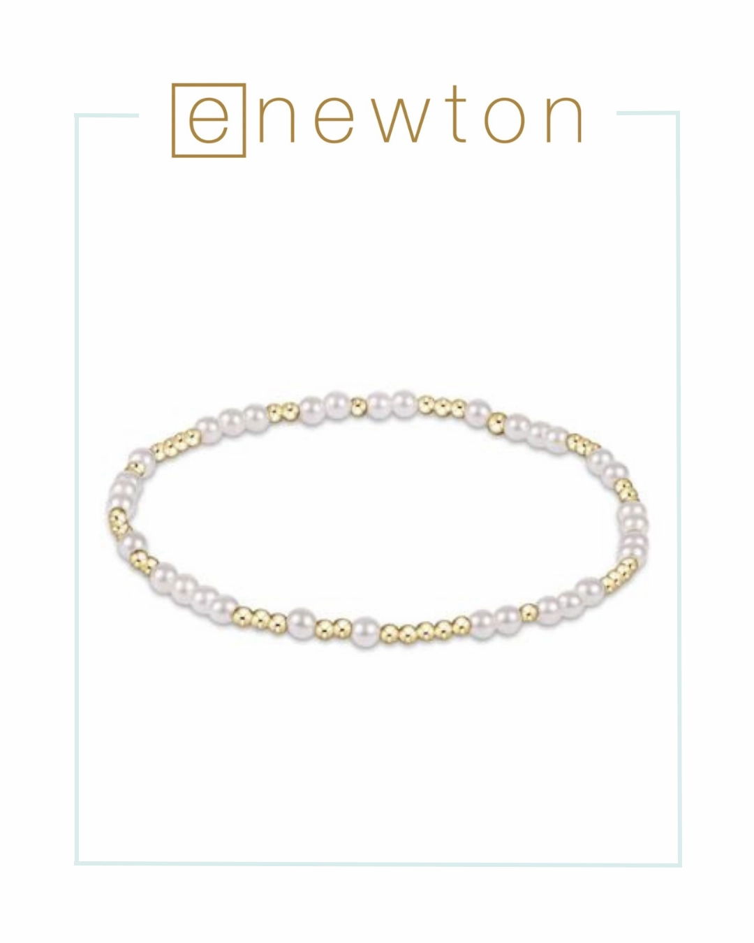 E Newton Hope Unwritten 3mm Bead Bracelet - Pearl