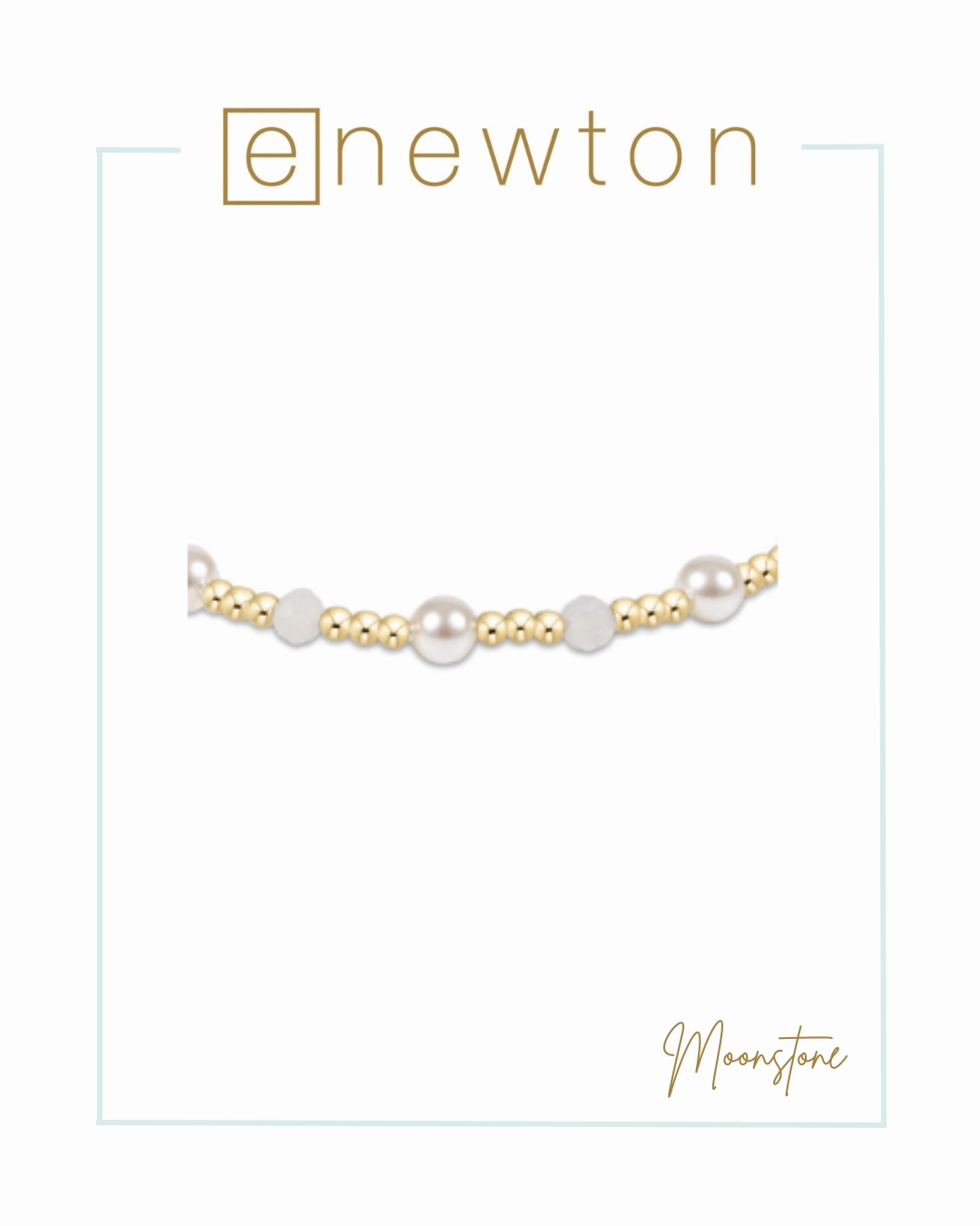 E Newton Pearl Sincerity Pattern 4mm Bead Bracelet - Gemstones