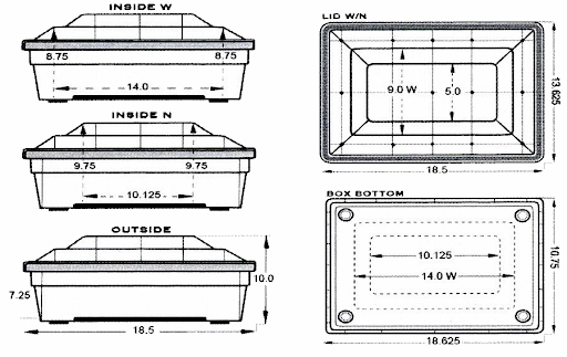 Economy Burial Vault for Cremation Urns