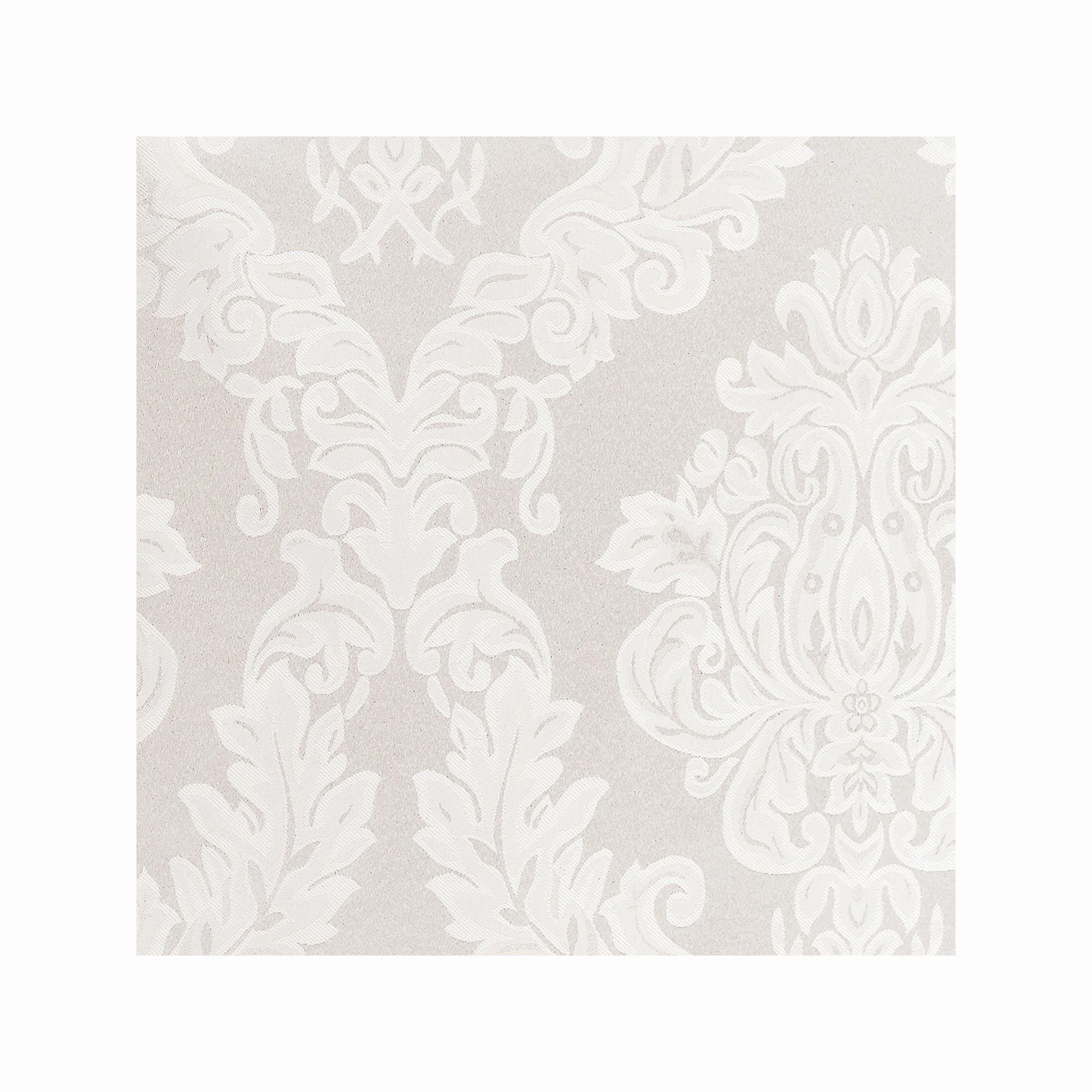 Elrene Home Fashions Barcelona Jacquard Damask Tablecloth - WHITE ONE SIZE