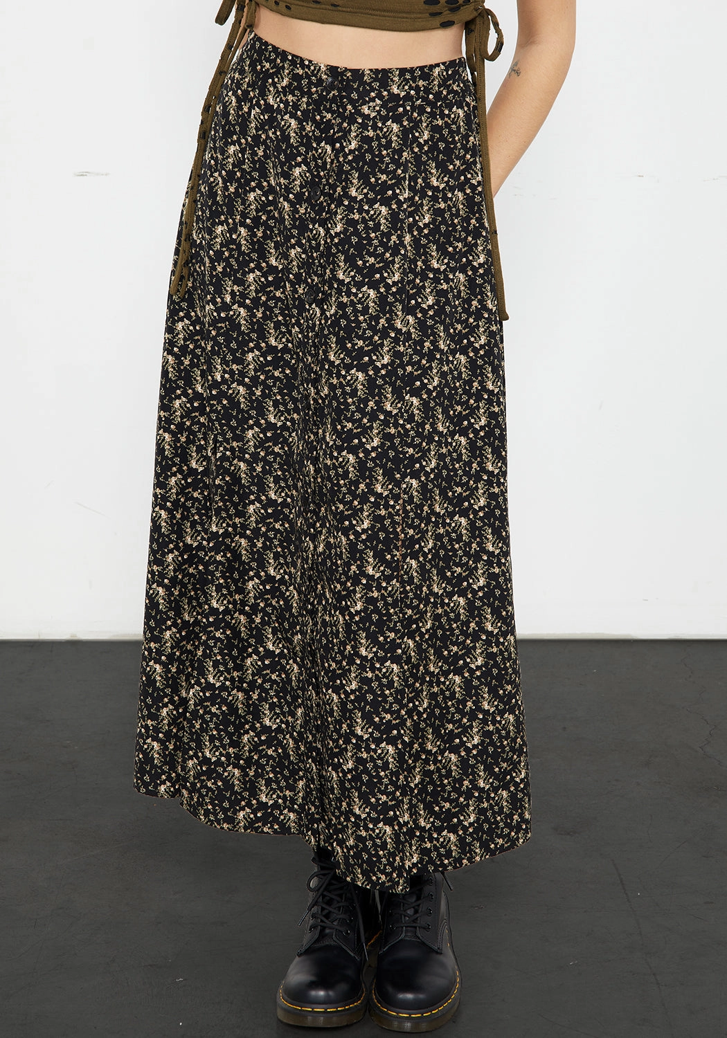 Gardenia Button Down Midaxi Skirt