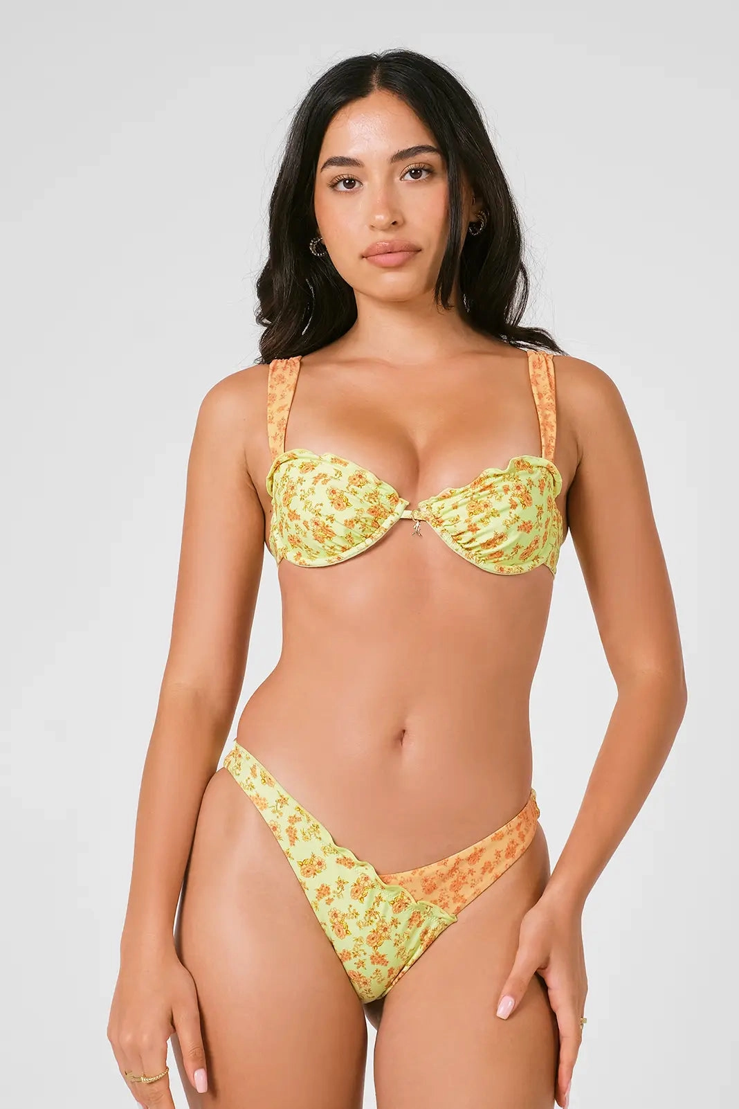Harper Ruffled Medium Bottoms / Agave