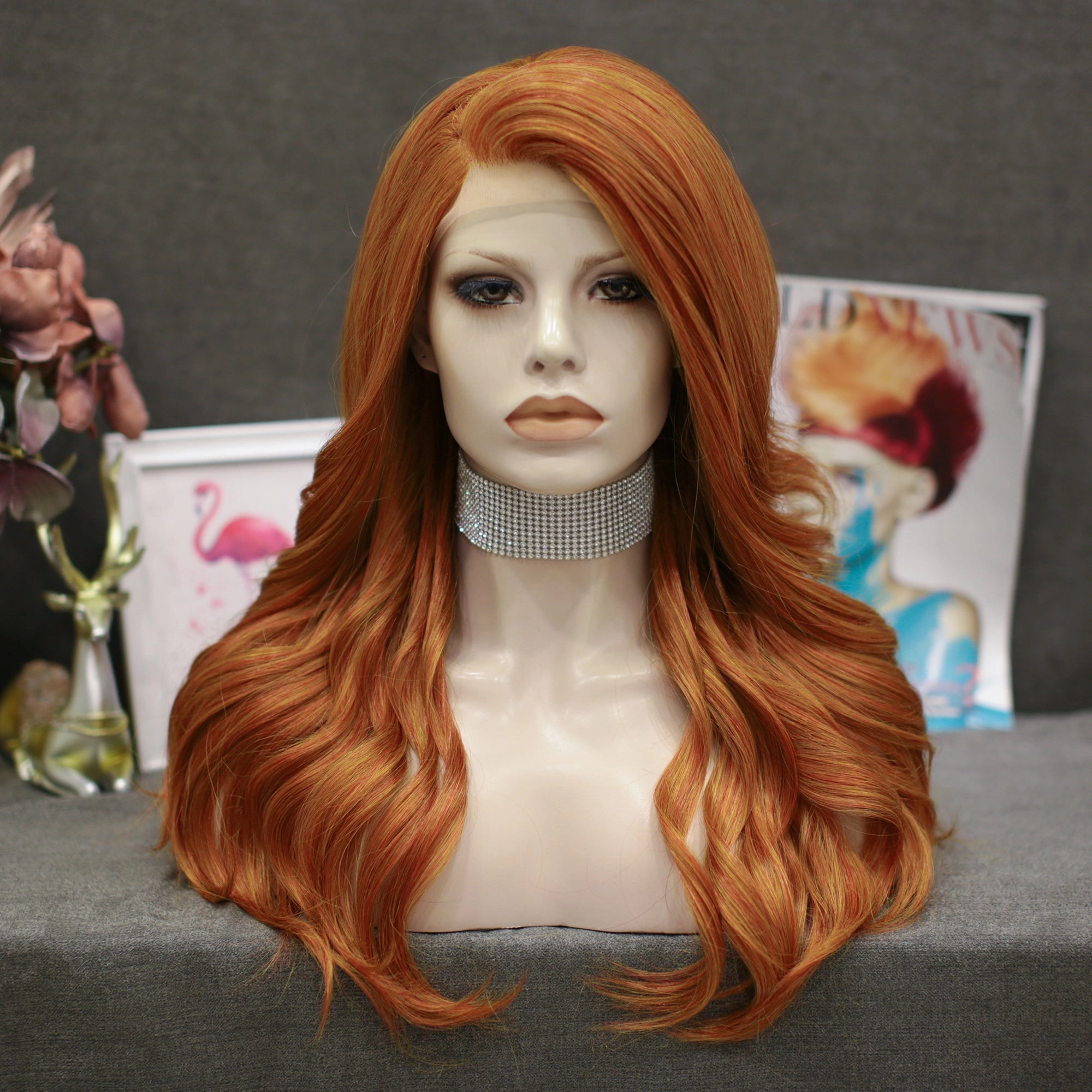 IMstyle Alicia Layer Cut Collection Lace Front Synthetic Wig Super Daily high density 13*2 mini free parting lace wig