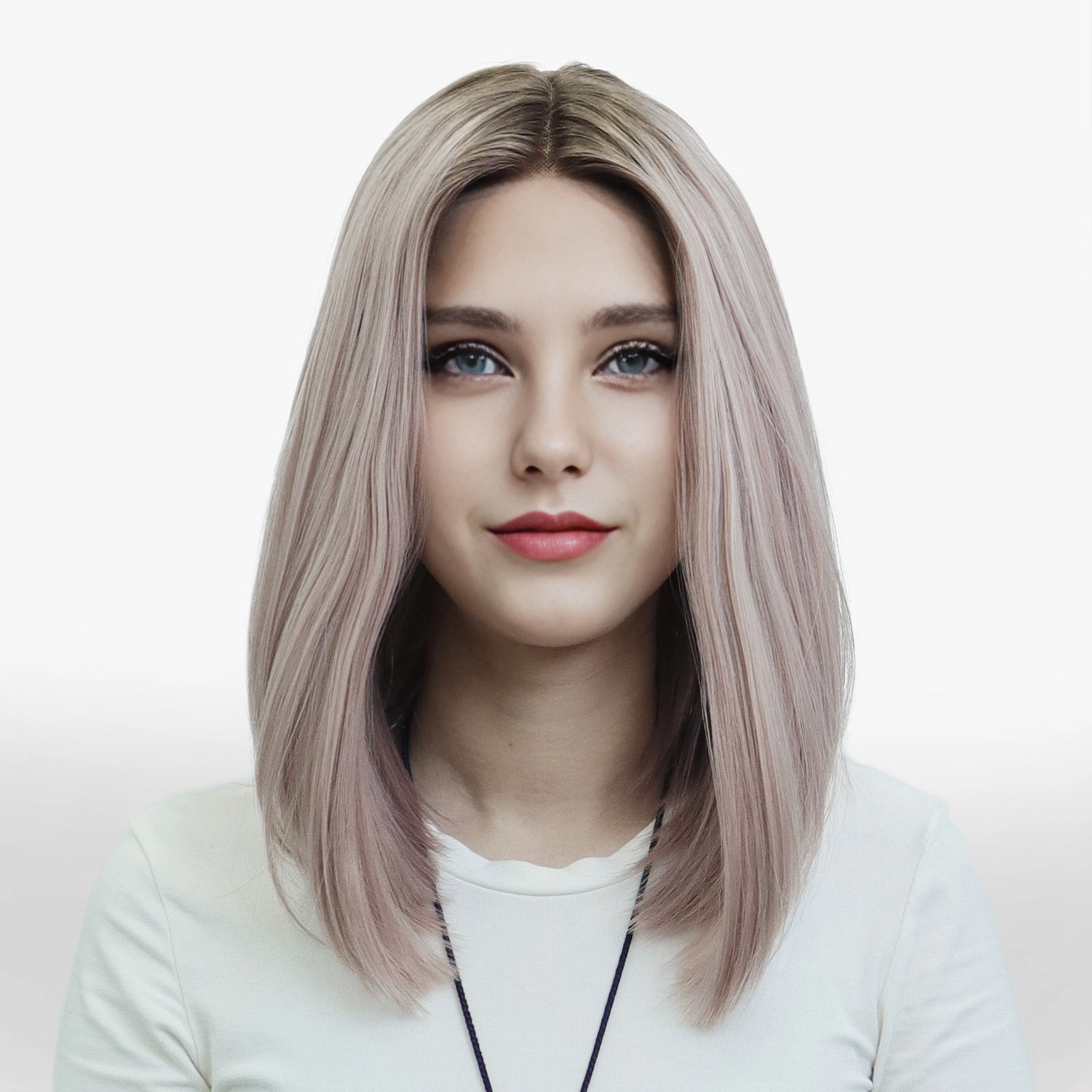 IMstyle Jules Smoky Rose short Bob T part Lace front wig Daily-K115-2426