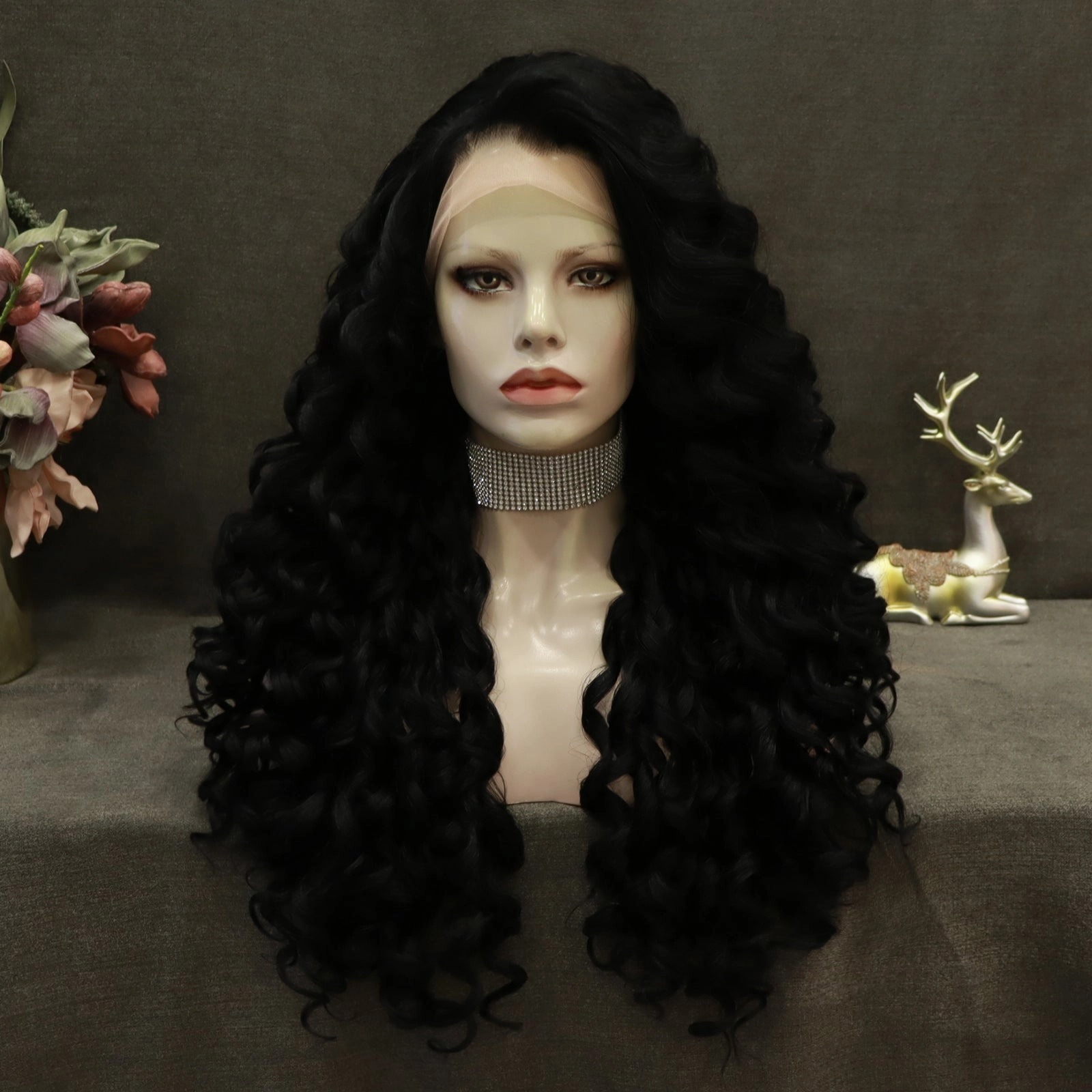 IMstyle Madison deep curly 26‘’ 13*2 lace front wigs grey&red&blonde&black&brown&ombre