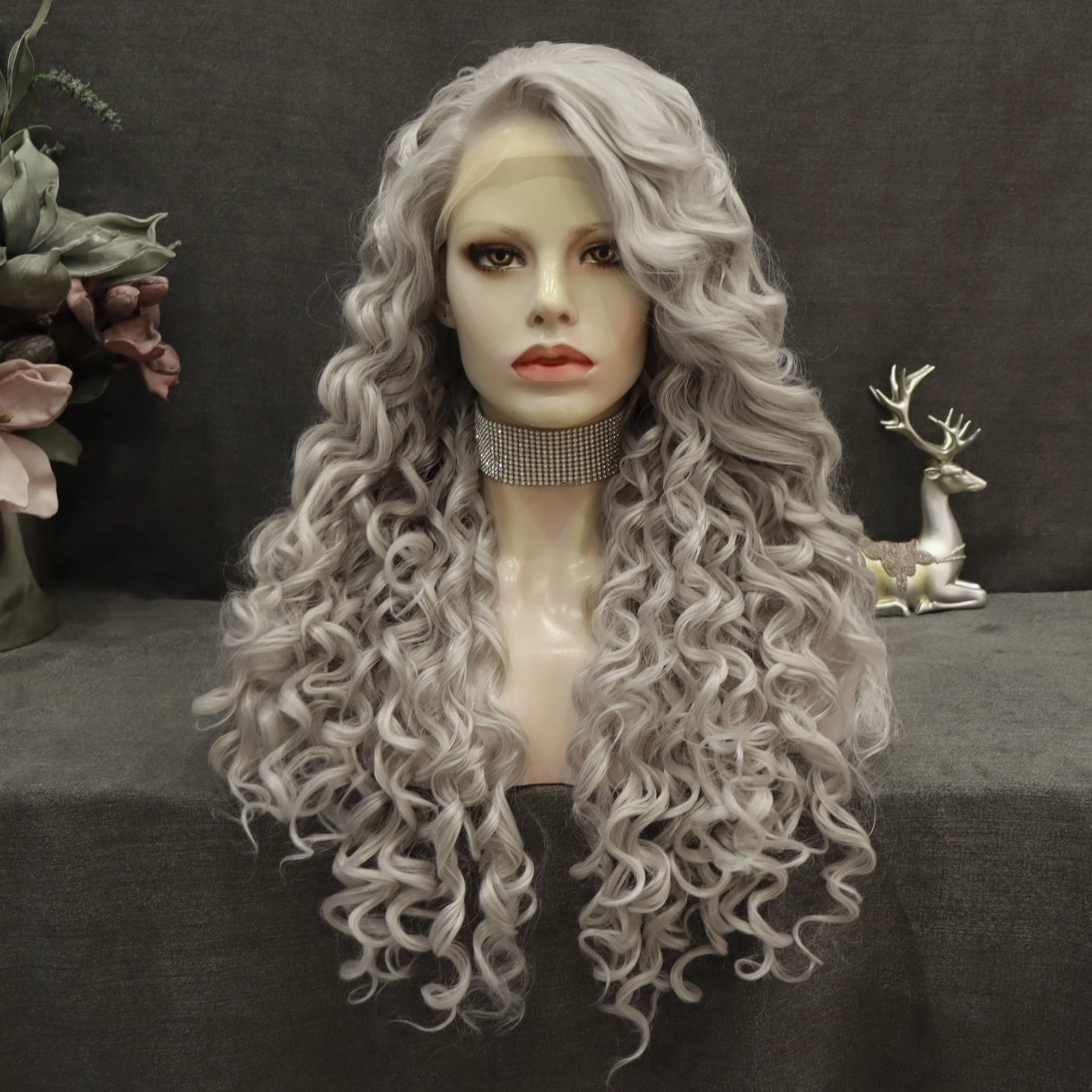 IMstyle Madison deep curly 26‘’ 13*2 lace front wigs grey&red&blonde&black&brown&ombre