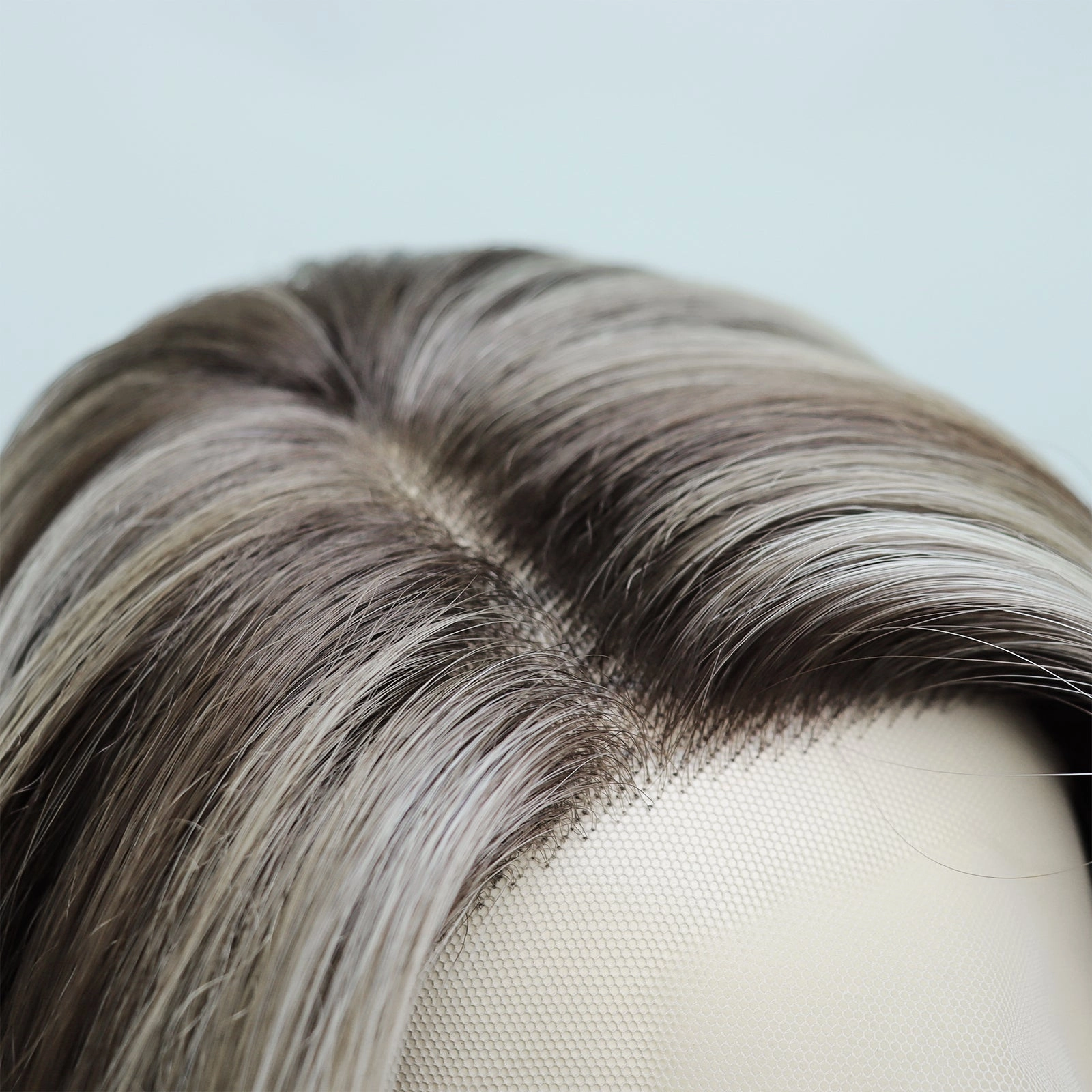 IMstyle MOCHA 13*4 glueless mocha brown with natural light blonde highlight free part Lace Front wig Heat Resistant
