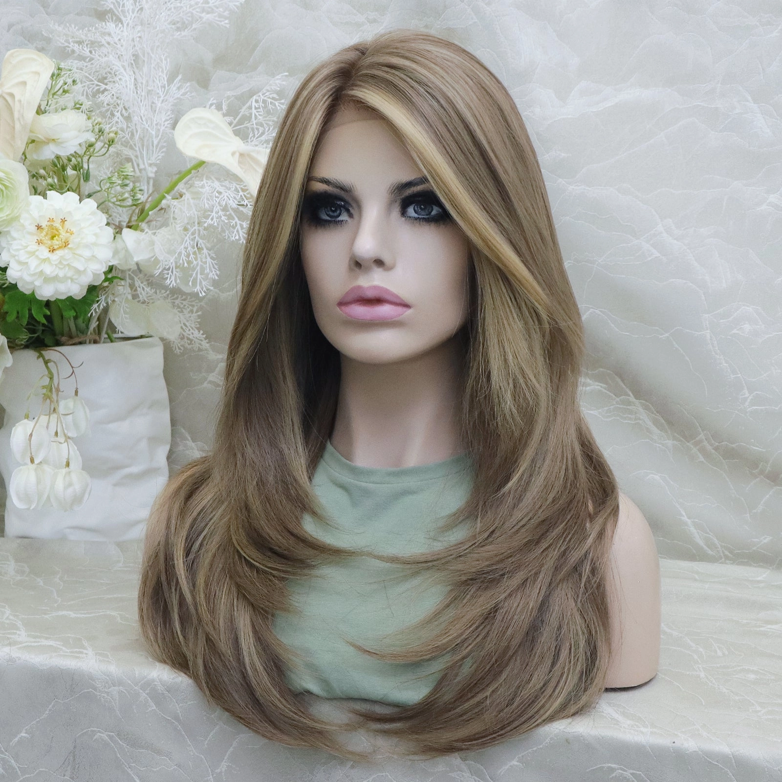 Imstylewigs  Kaylie Mocha Brown  Wolf Cuting Lace Front Wigs