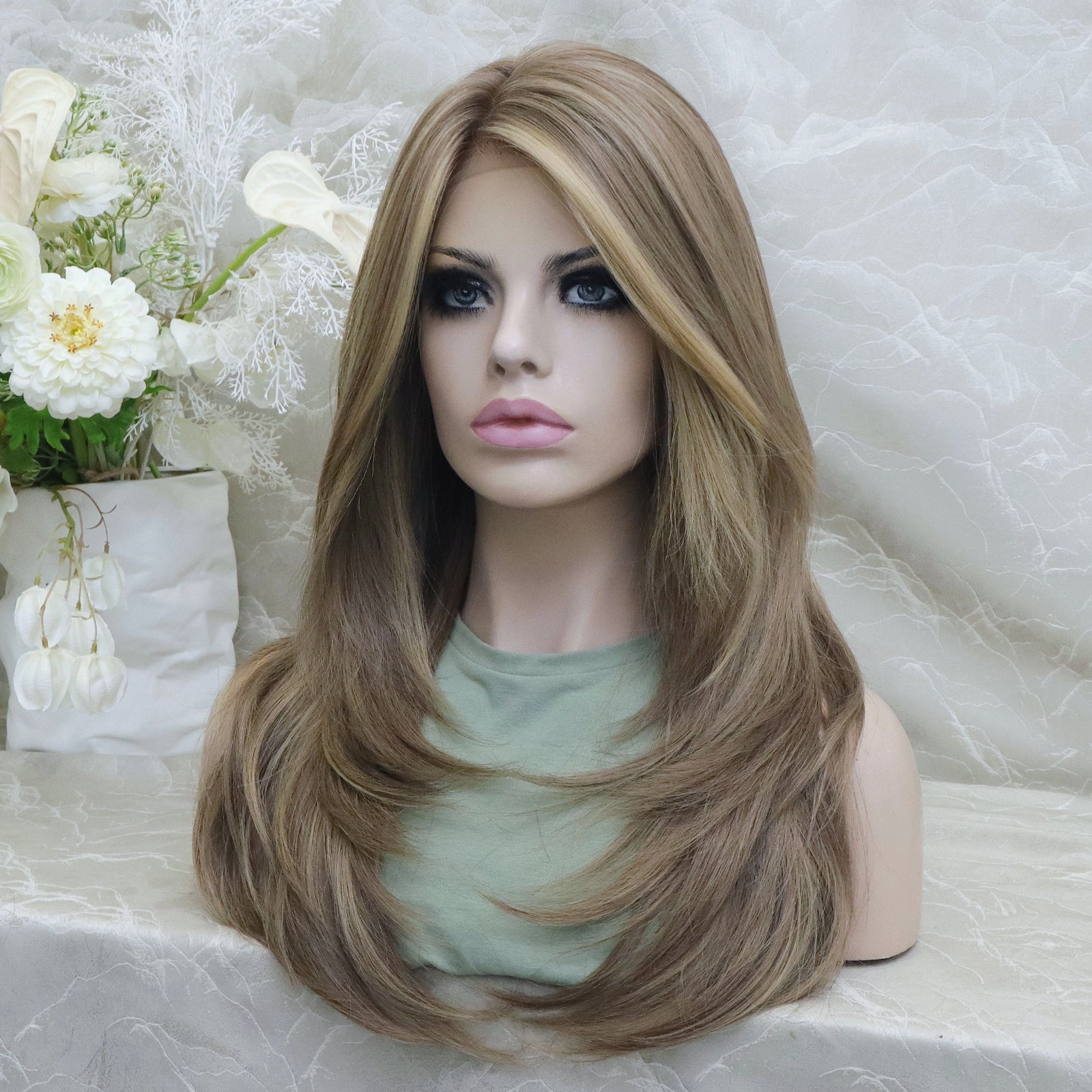 Imstylewigs  Kaylie Mocha Brown  Wolf Cuting Lace Front Wigs (ELSA)