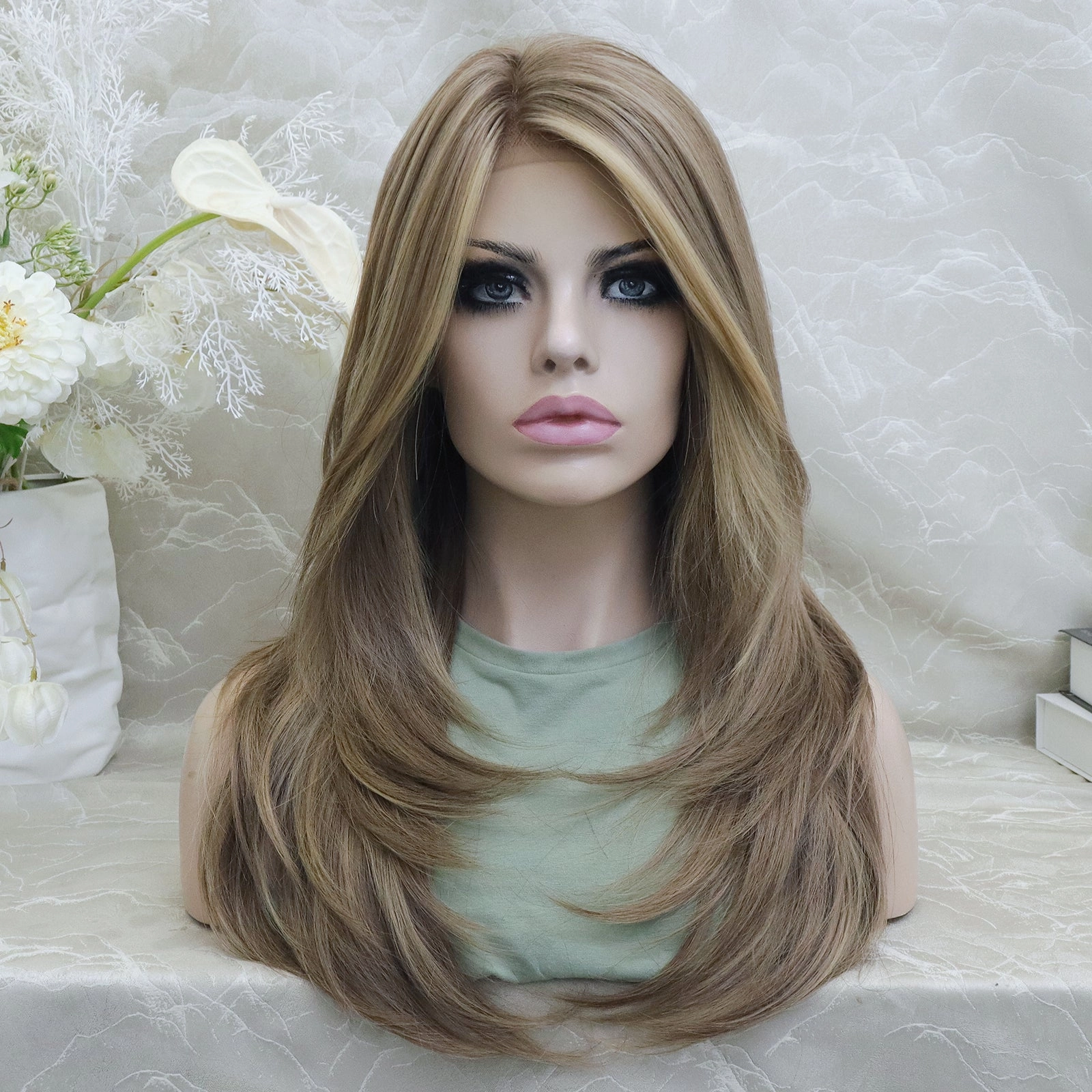 Imstylewigs  Kaylie Mocha Brown  Wolf Cuting Lace Front Wigs (SHARA)