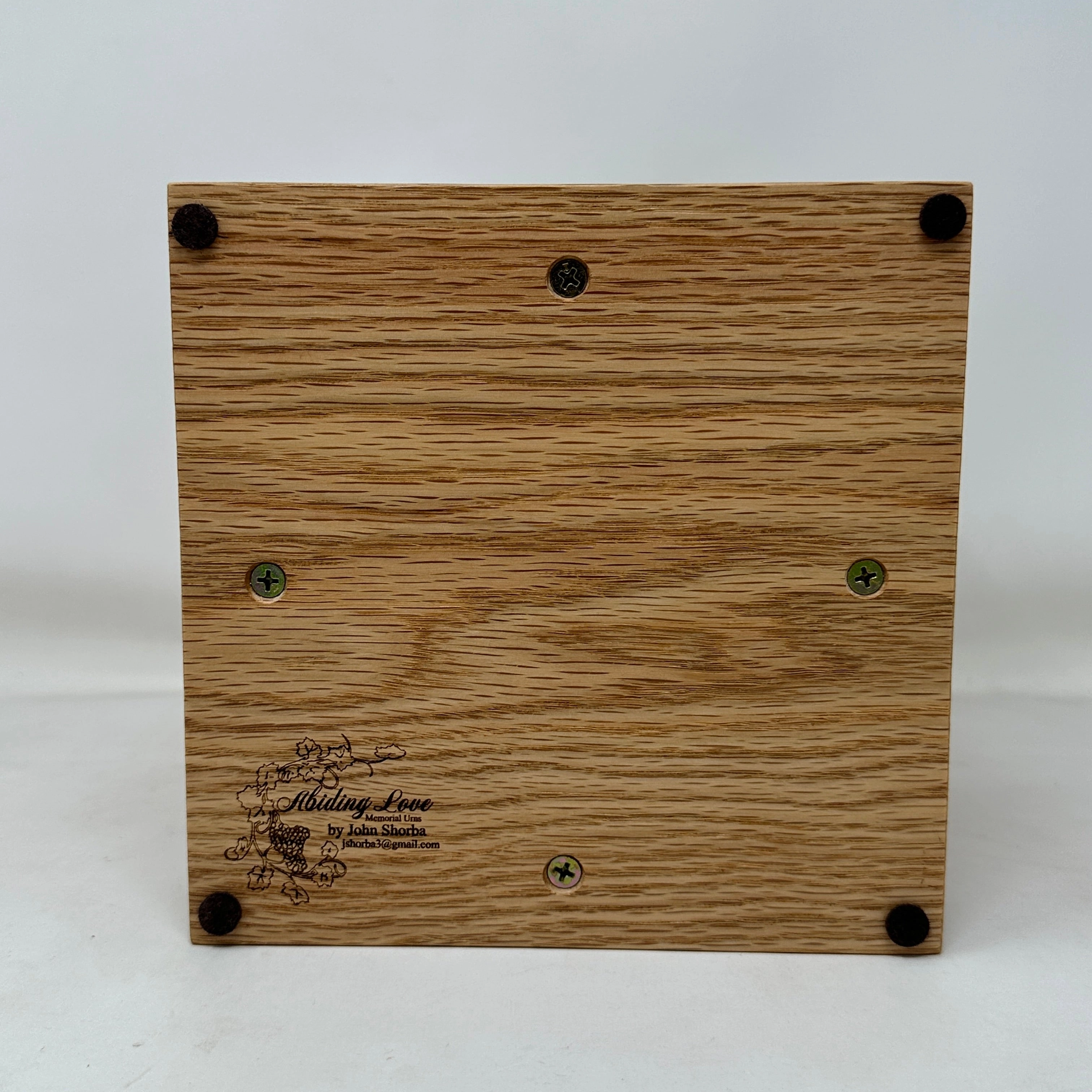 Our Lady of Guadalupe Urn in Oak