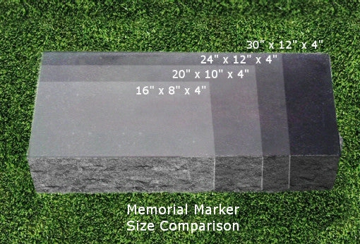 Personalized Granite Grave Marker - Praying Hands