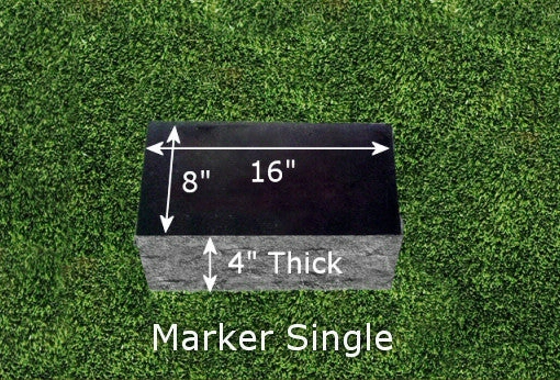 Personalized Granite Grave Marker - Woodlands