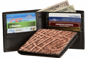 Rustic Brown Elephant Bifold Wallet