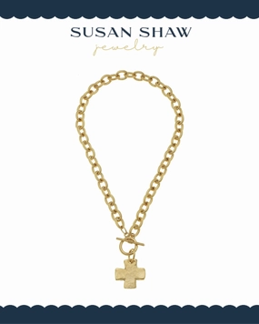 Susan Shaw | Cross Toggle Necklace