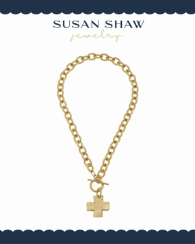 Susan Shaw | Cross Toggle Necklace