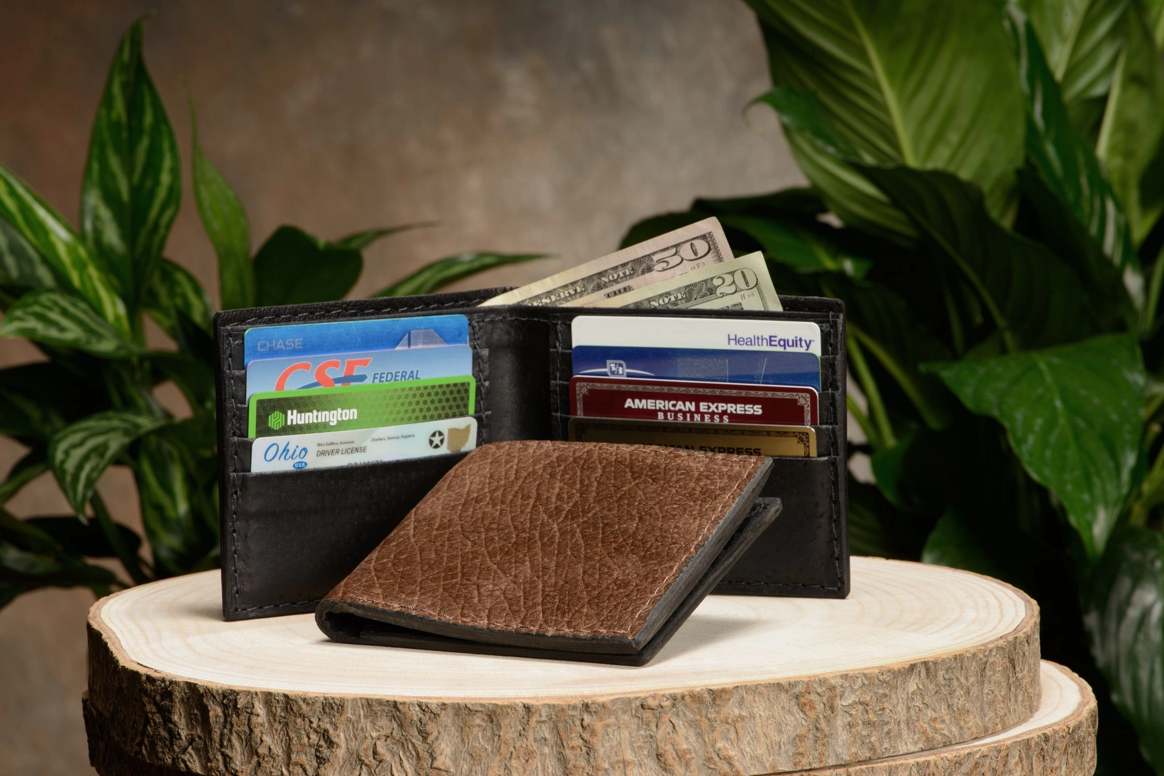 Tan Hippopotamus Bifold Wallet