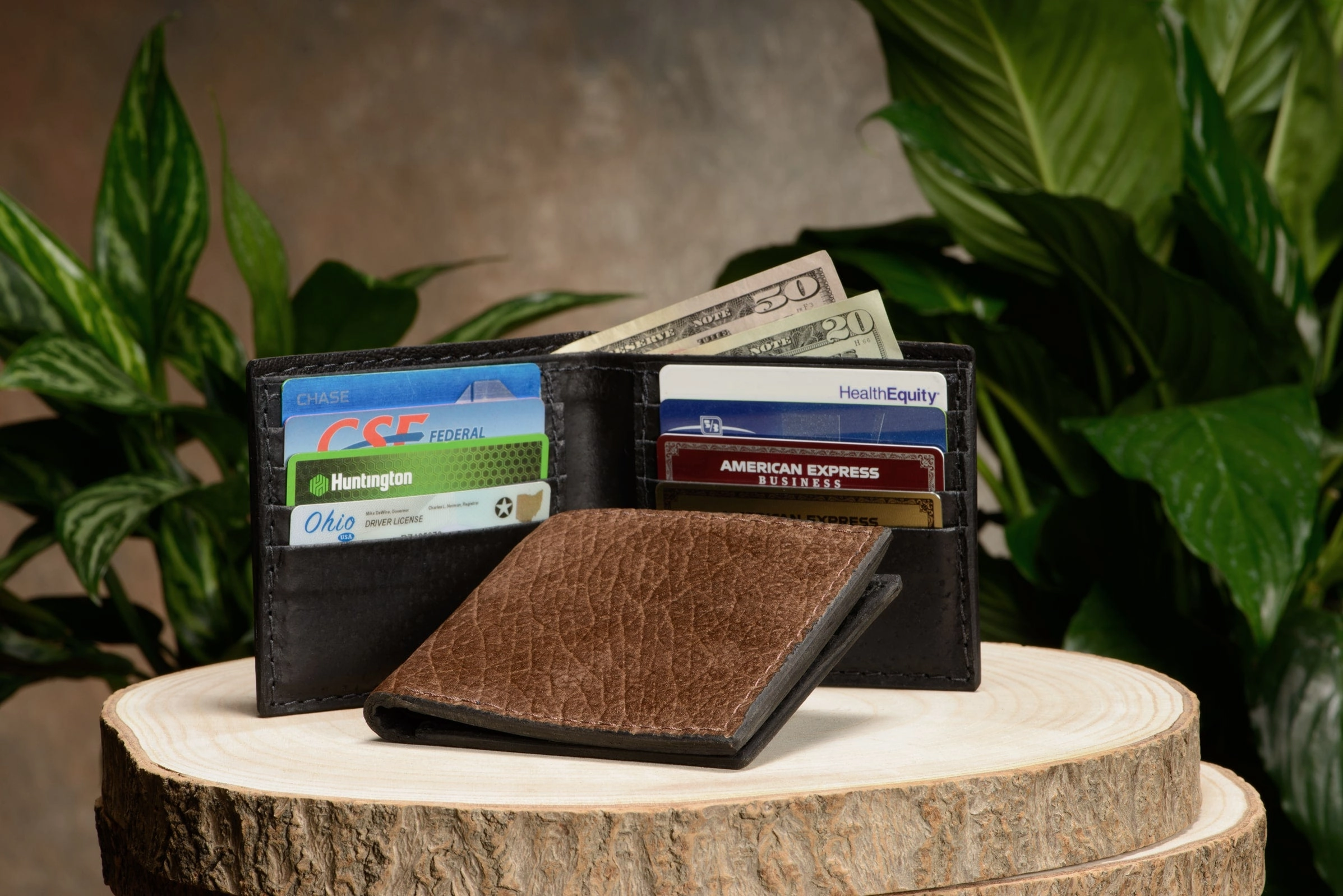 Tan Hippopotamus Bifold Wallet